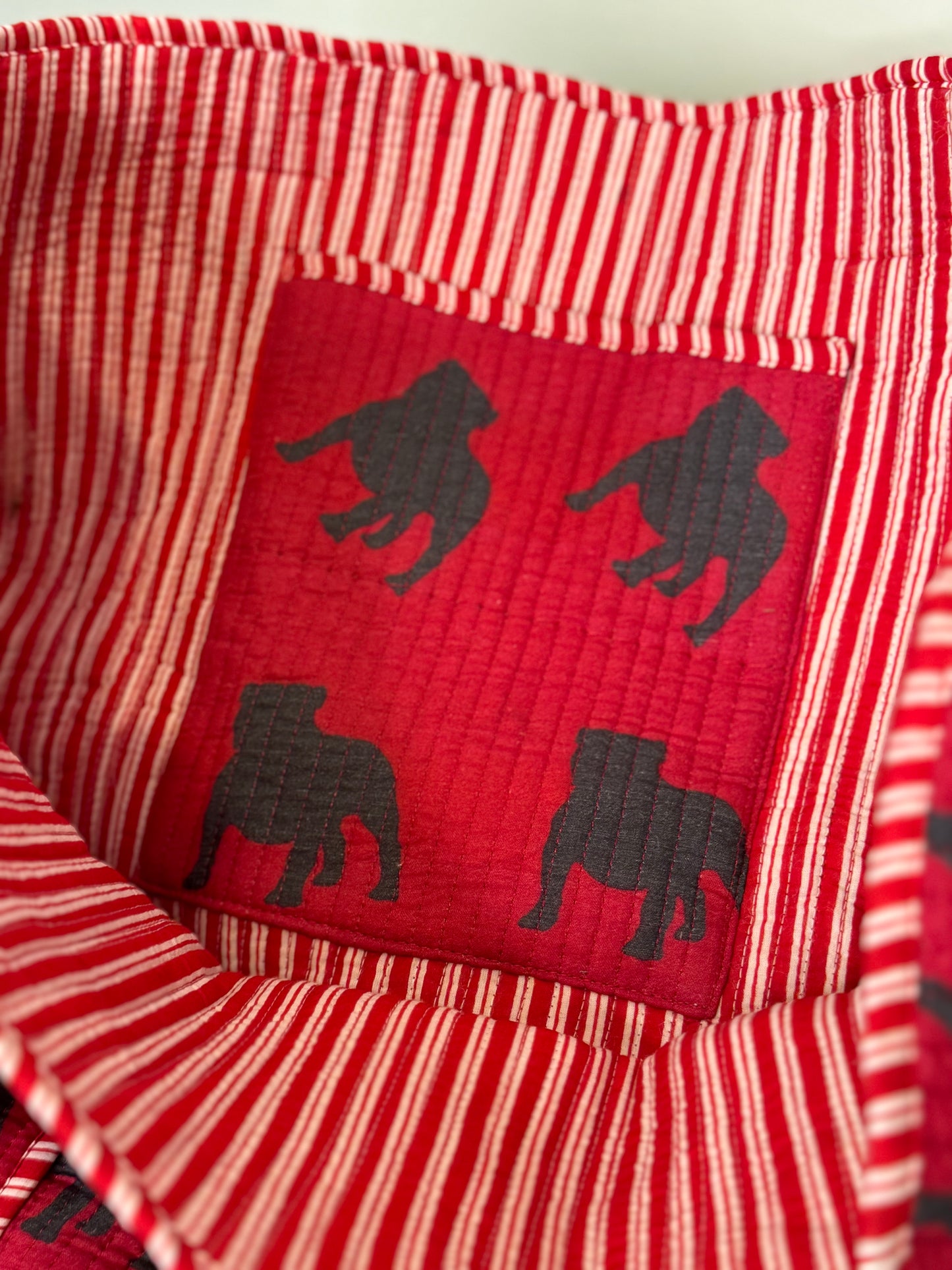 “The Pickled Lemon exclusive” quilted cotton Tote bag Reversible!
