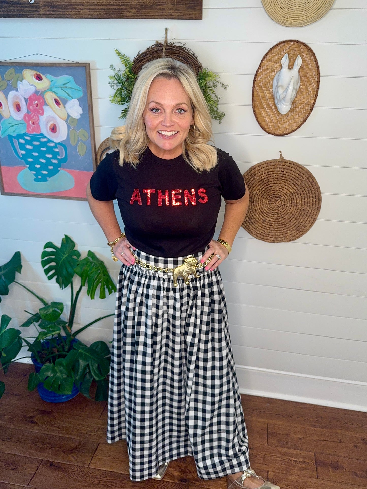 Black Tee Athens Sequin marked down!