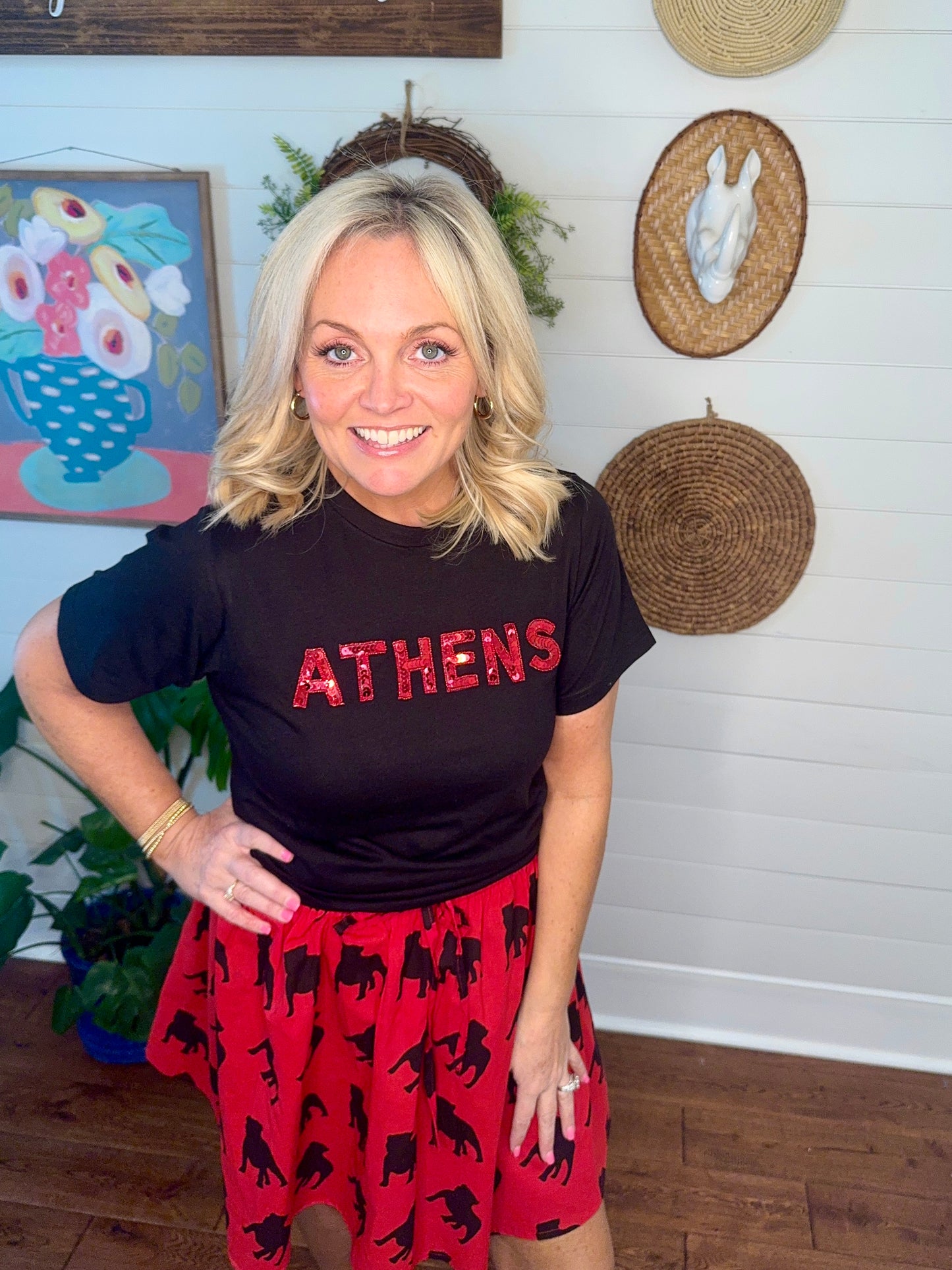 Black Tee Athens Sequin marked down!