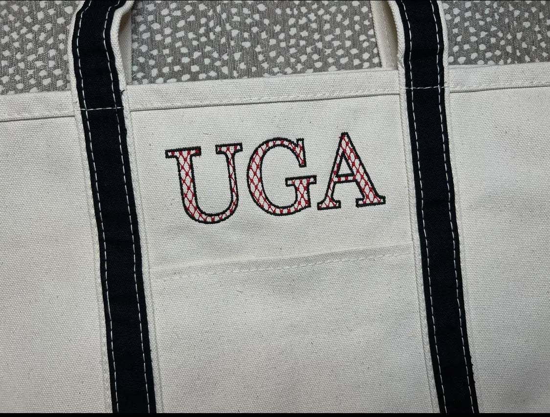 Canvas boat tote extra large