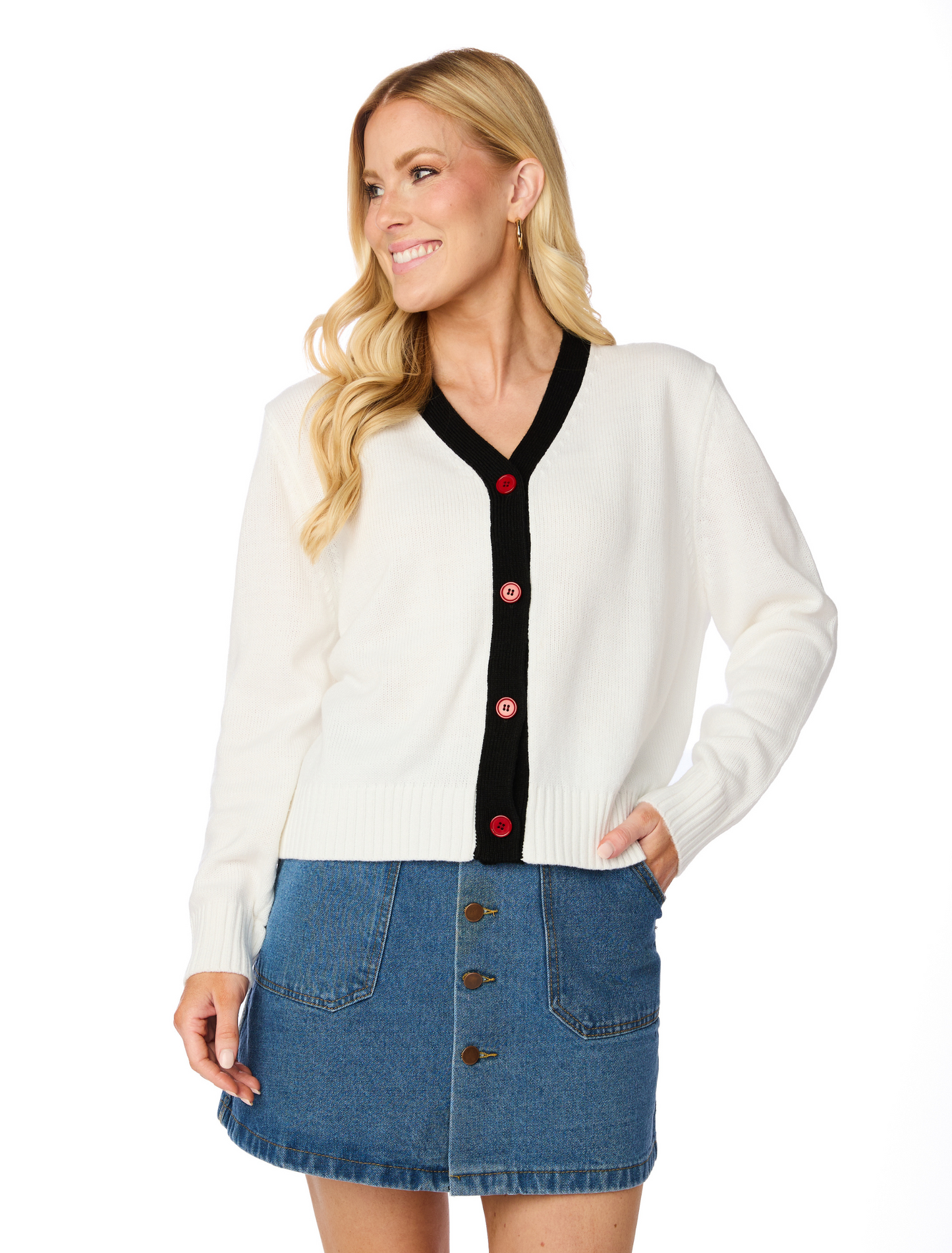Glitter script cardigan licensed marked down