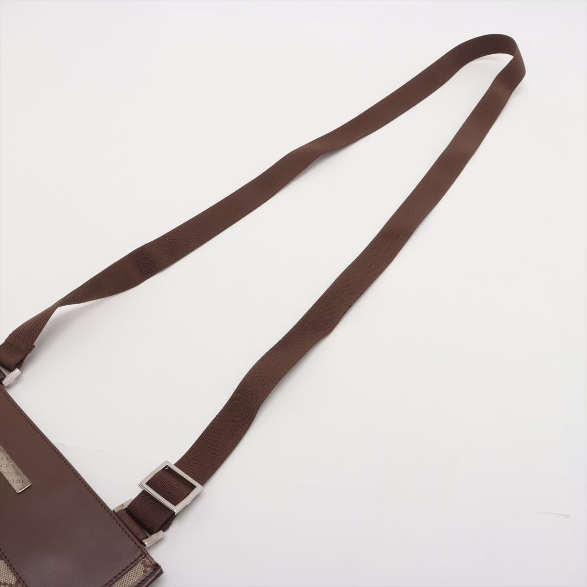 Gucci pre loved shoulder bag beige brow monogram
