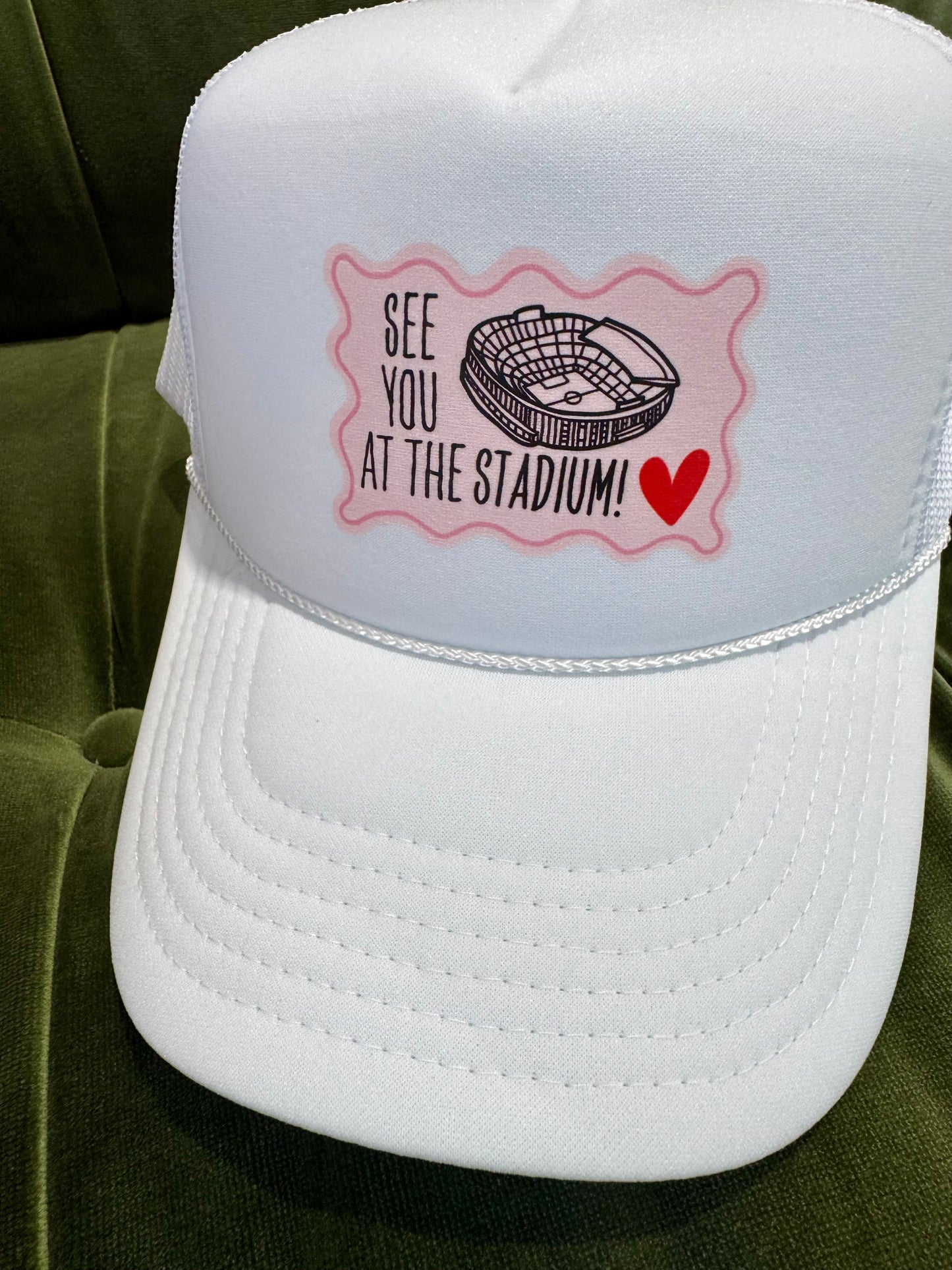 See you at the stadium white hat