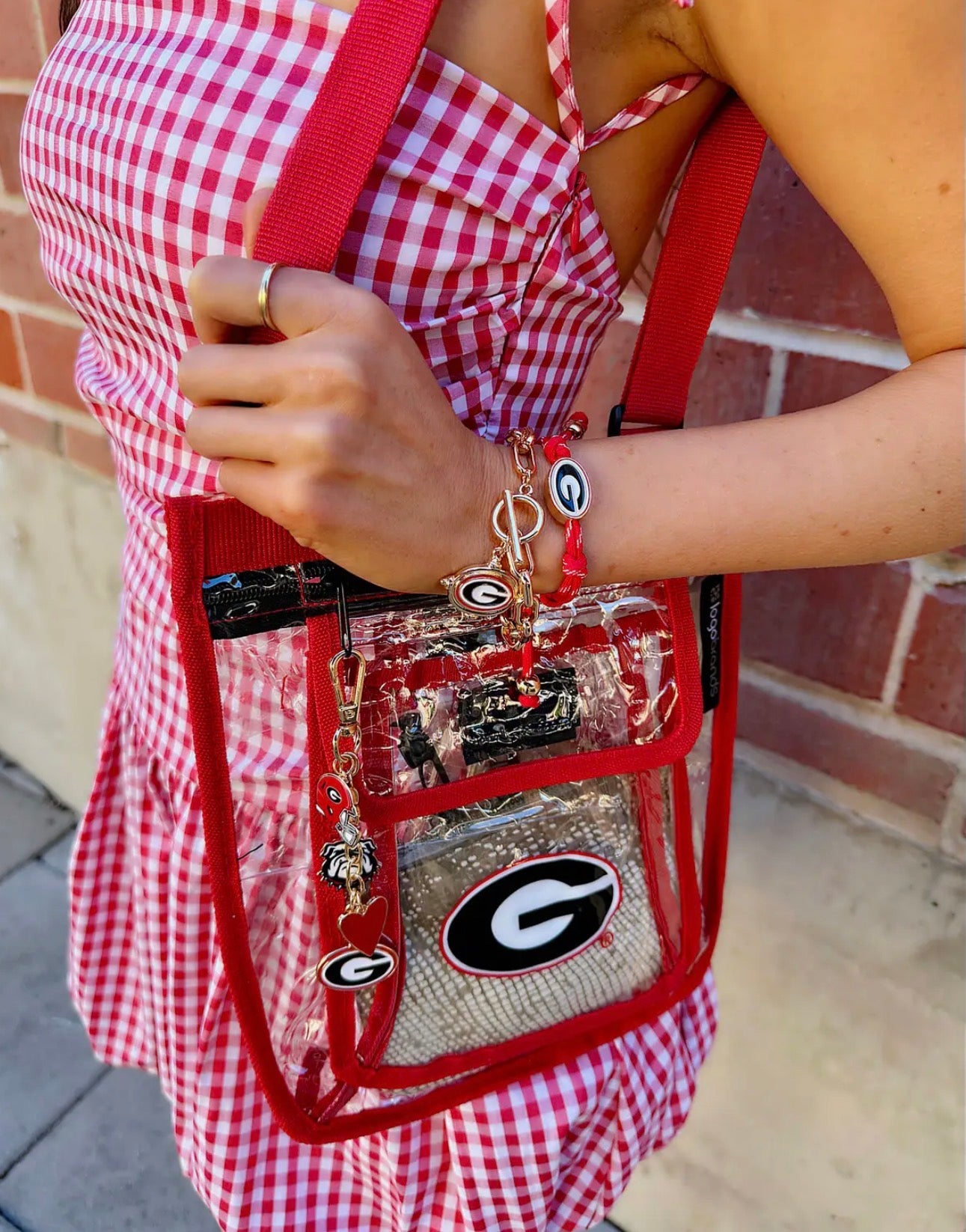 Bulldog bag charm or key chain
