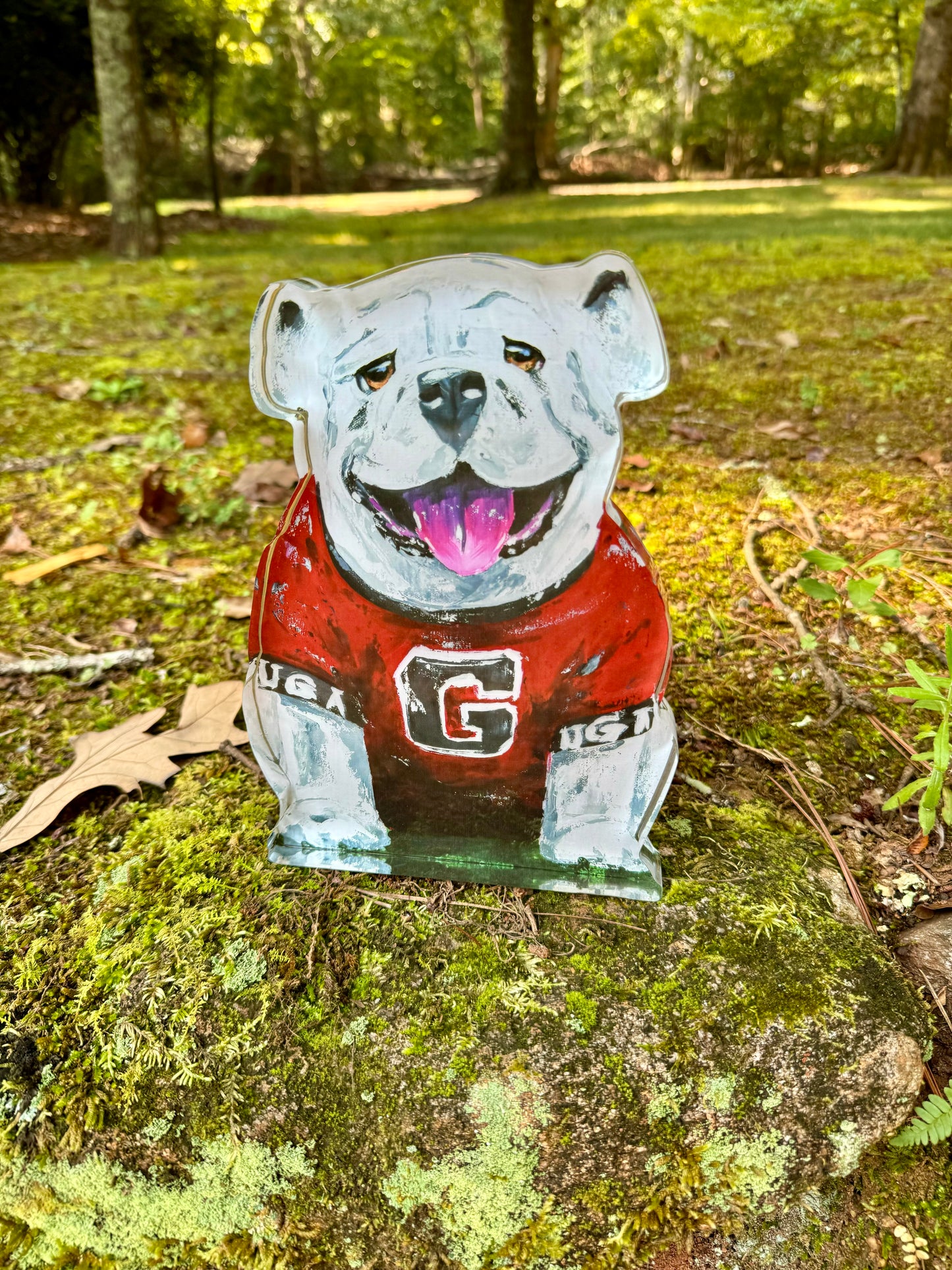 Acrylic block UGA bulldog licensed