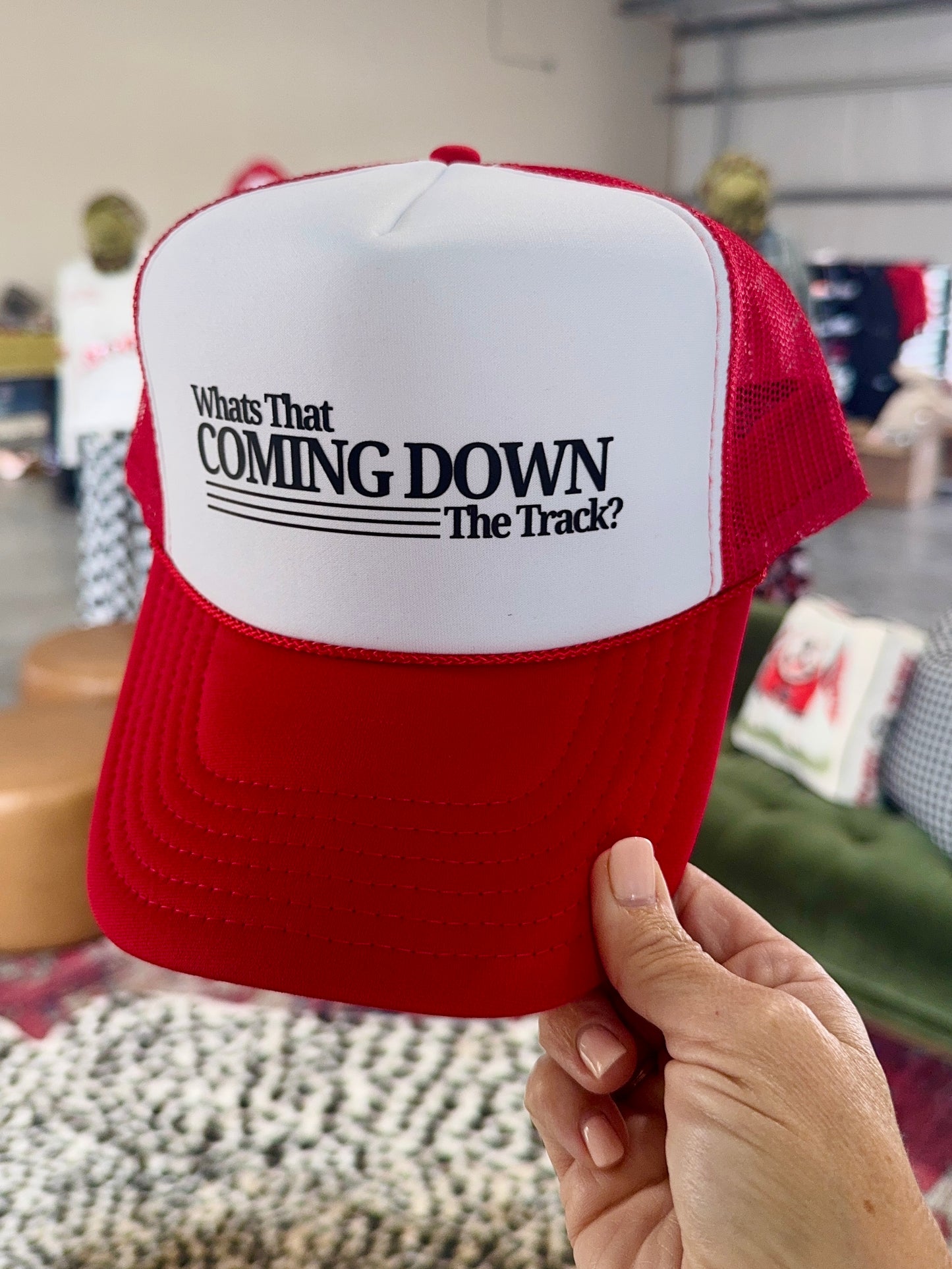 What’s that coming down the track hat
