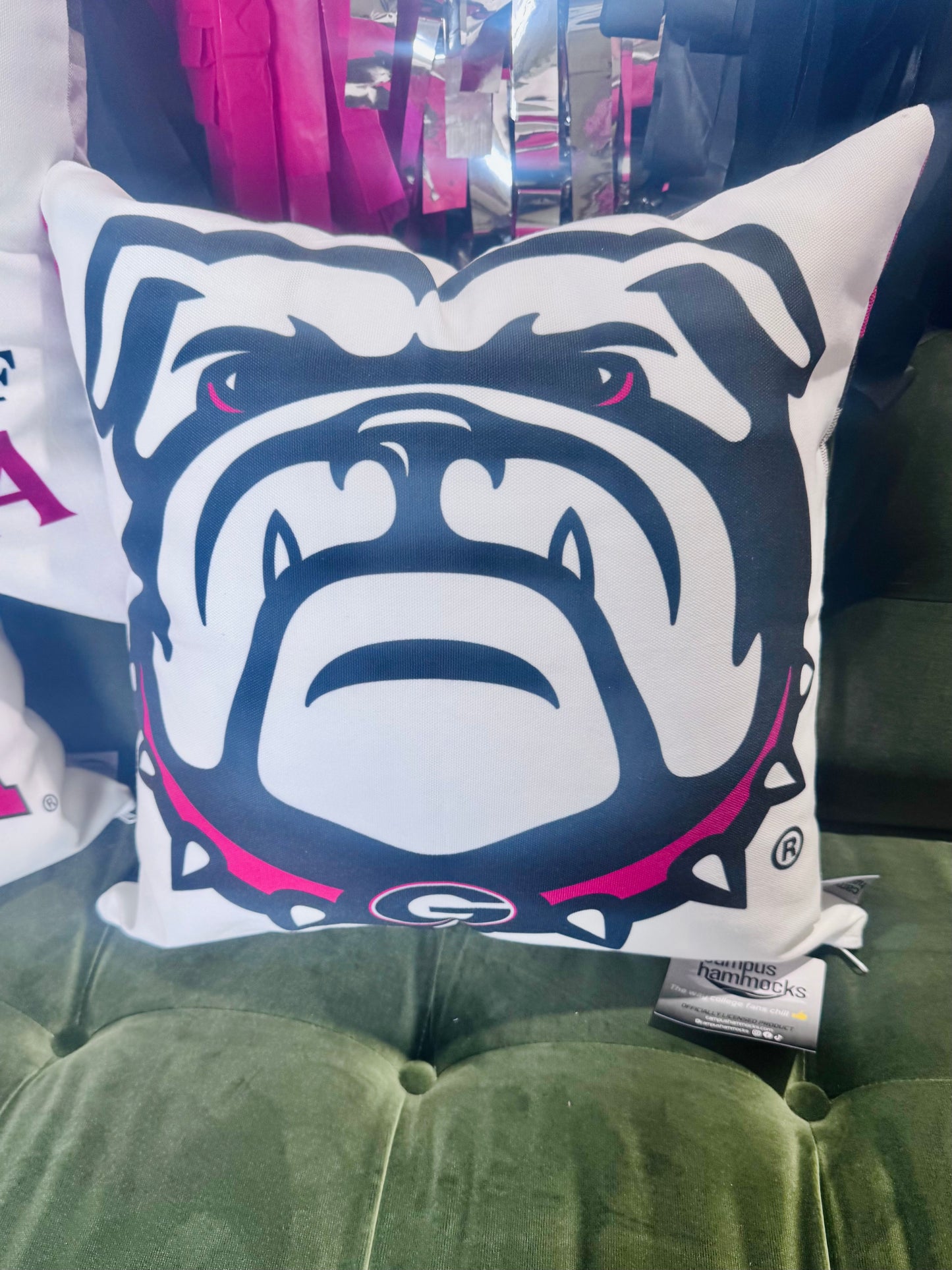 UGA georgia Bulldogs dawg pillow cover licensed