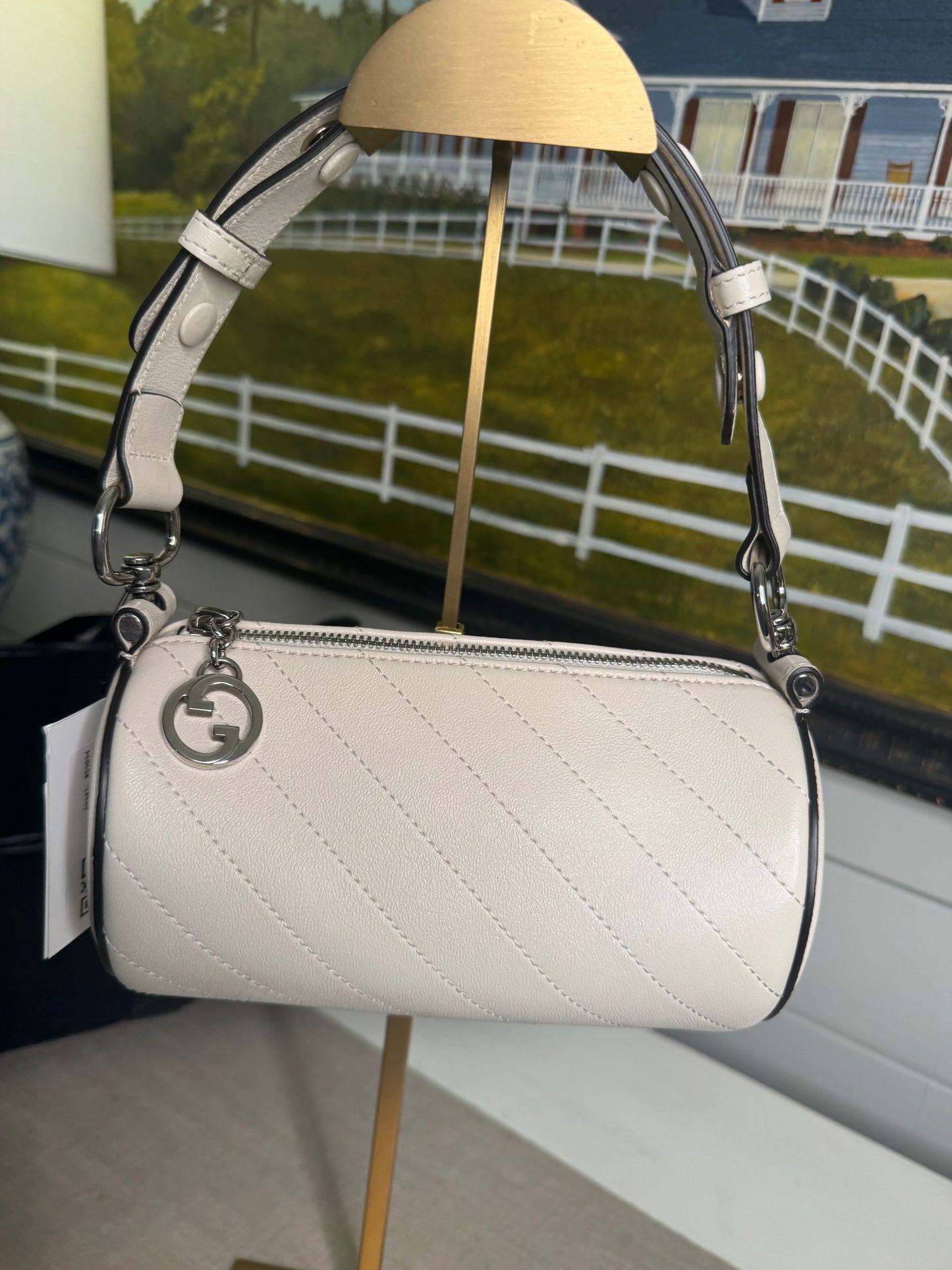 Gucci blonde shoulder bag beige off white cream color pre loved