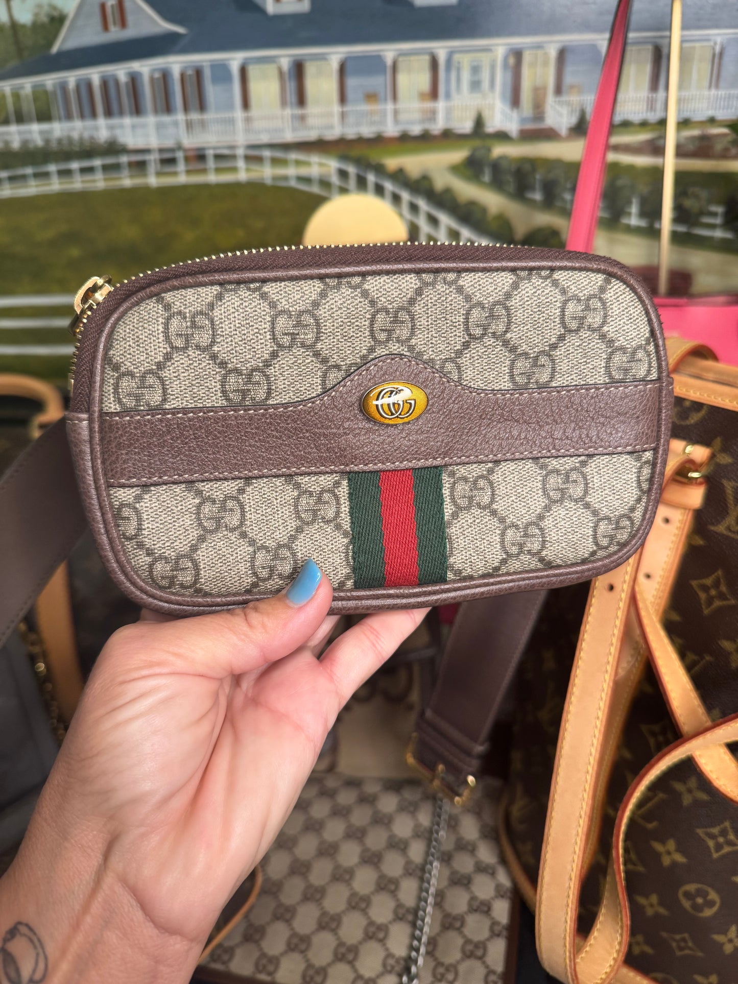 GUCCI Ophidia belt bag with optional belt