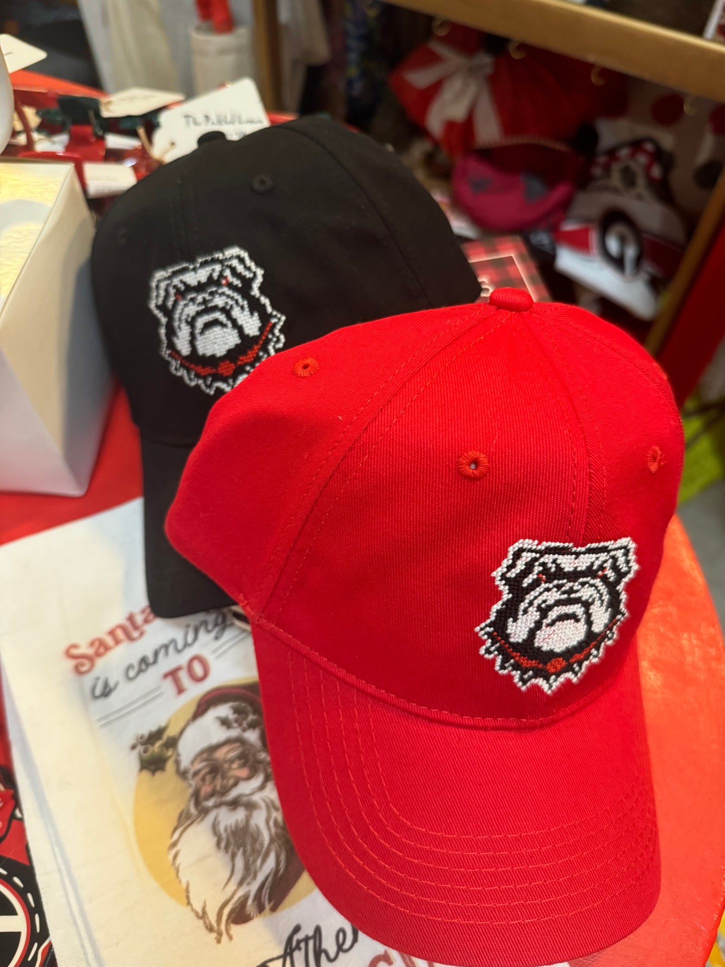 Red embroidered hat lisi lerch
