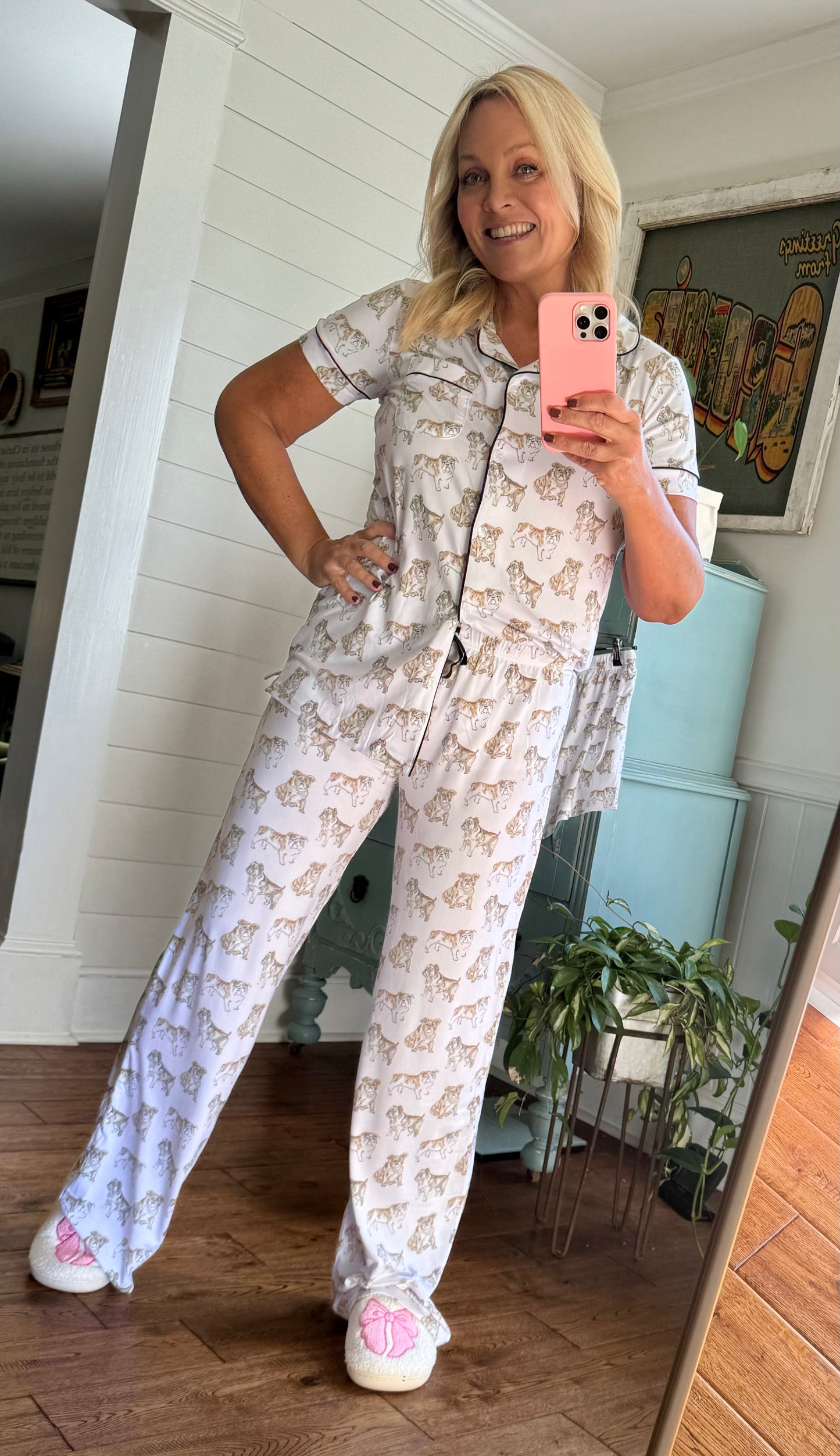Pajama pants bulldog up to size XXL on sale! Marked down