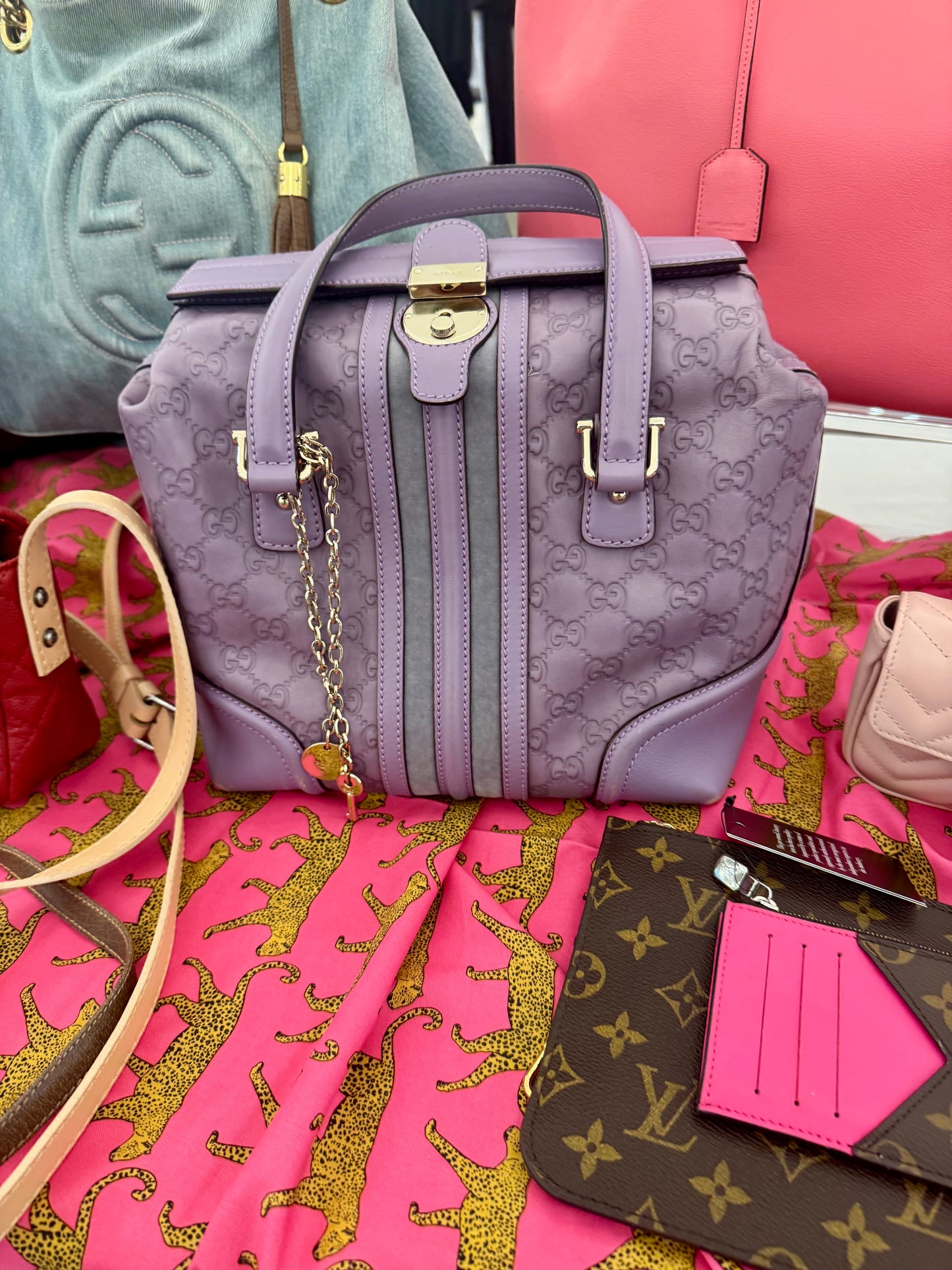 Lavender Gucci handbag pre loved