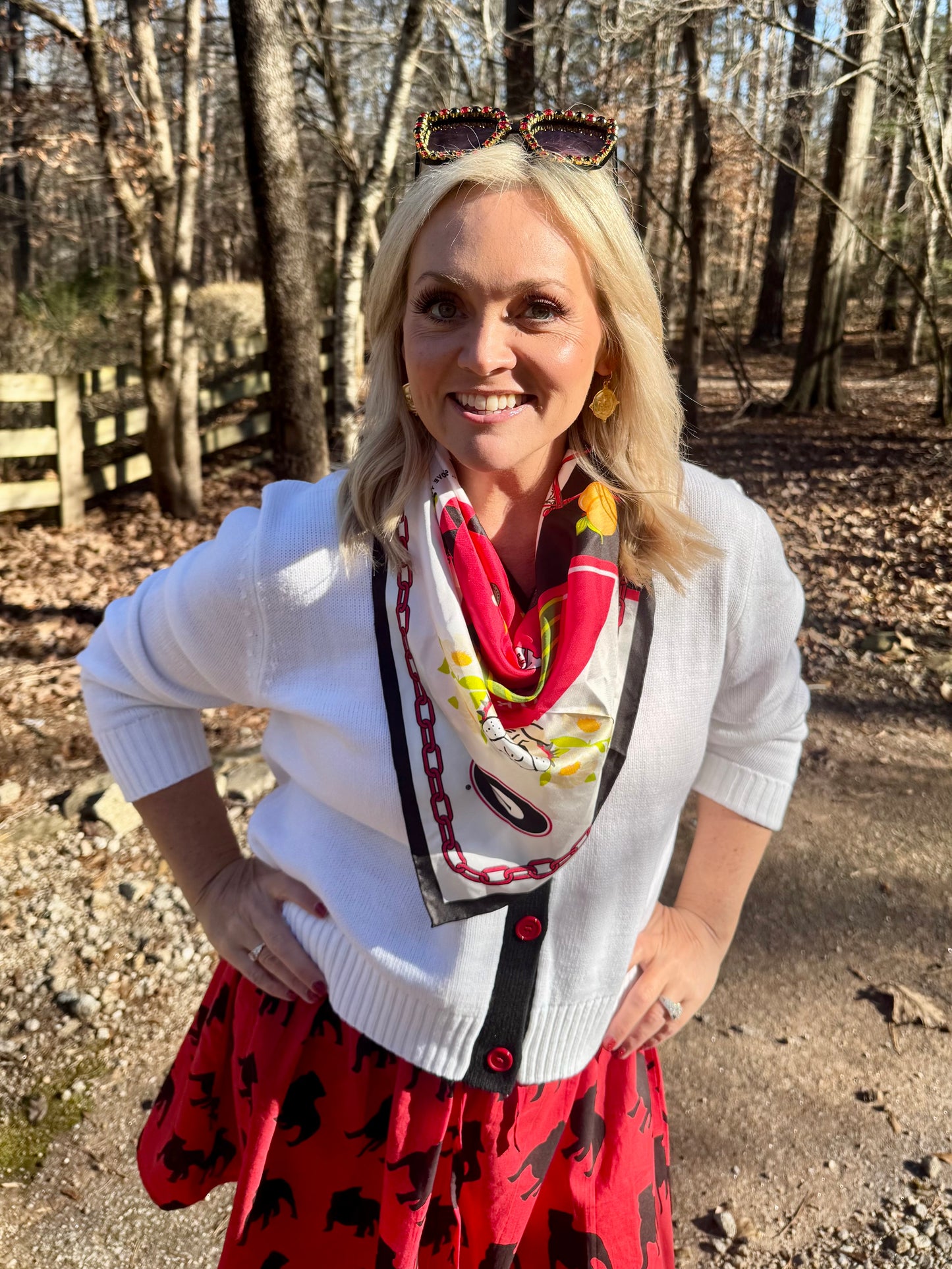 Glitter script cardigan licensed marked down