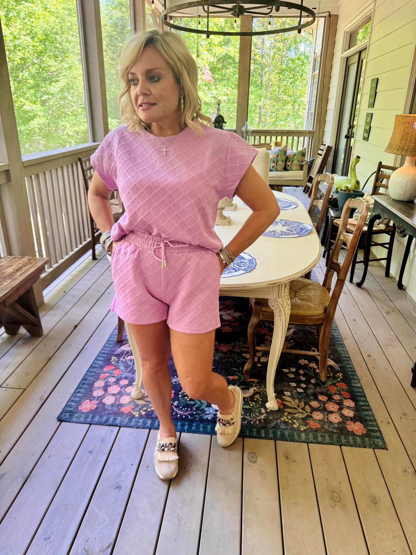 Lavender summer set jacquard super soft marked down