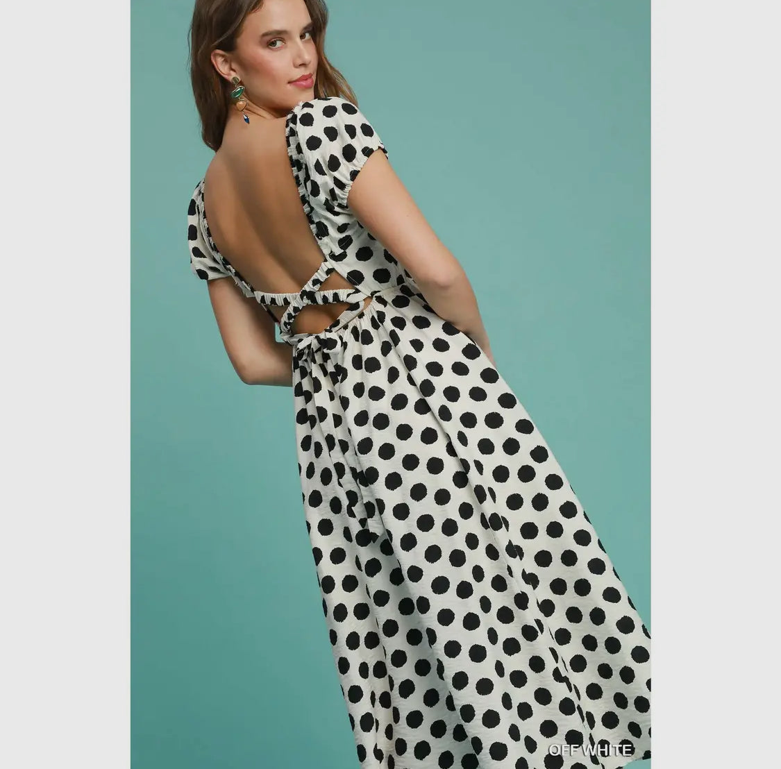 Polka dot dress. Red or black