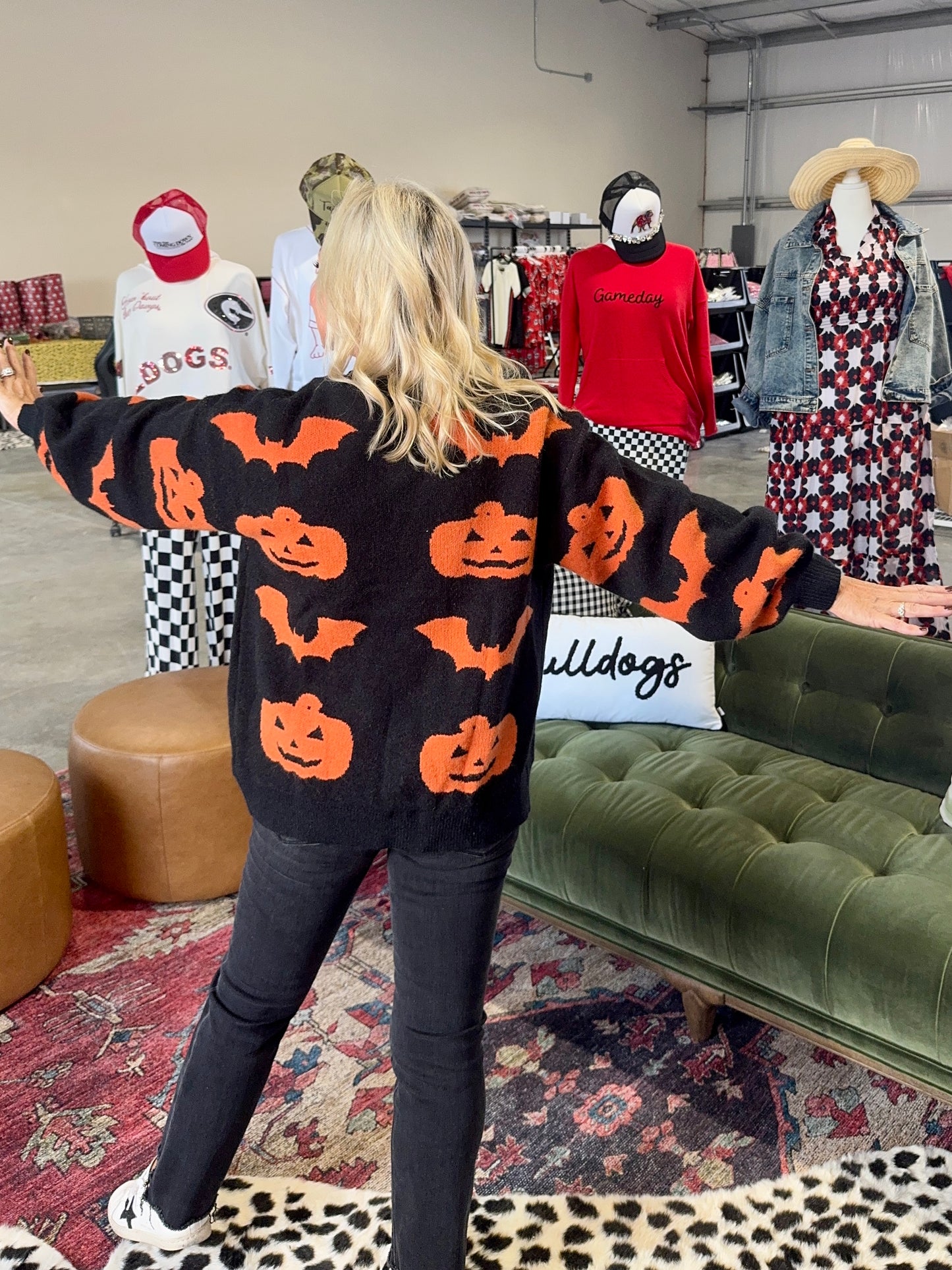 Halloween cardigan oversized