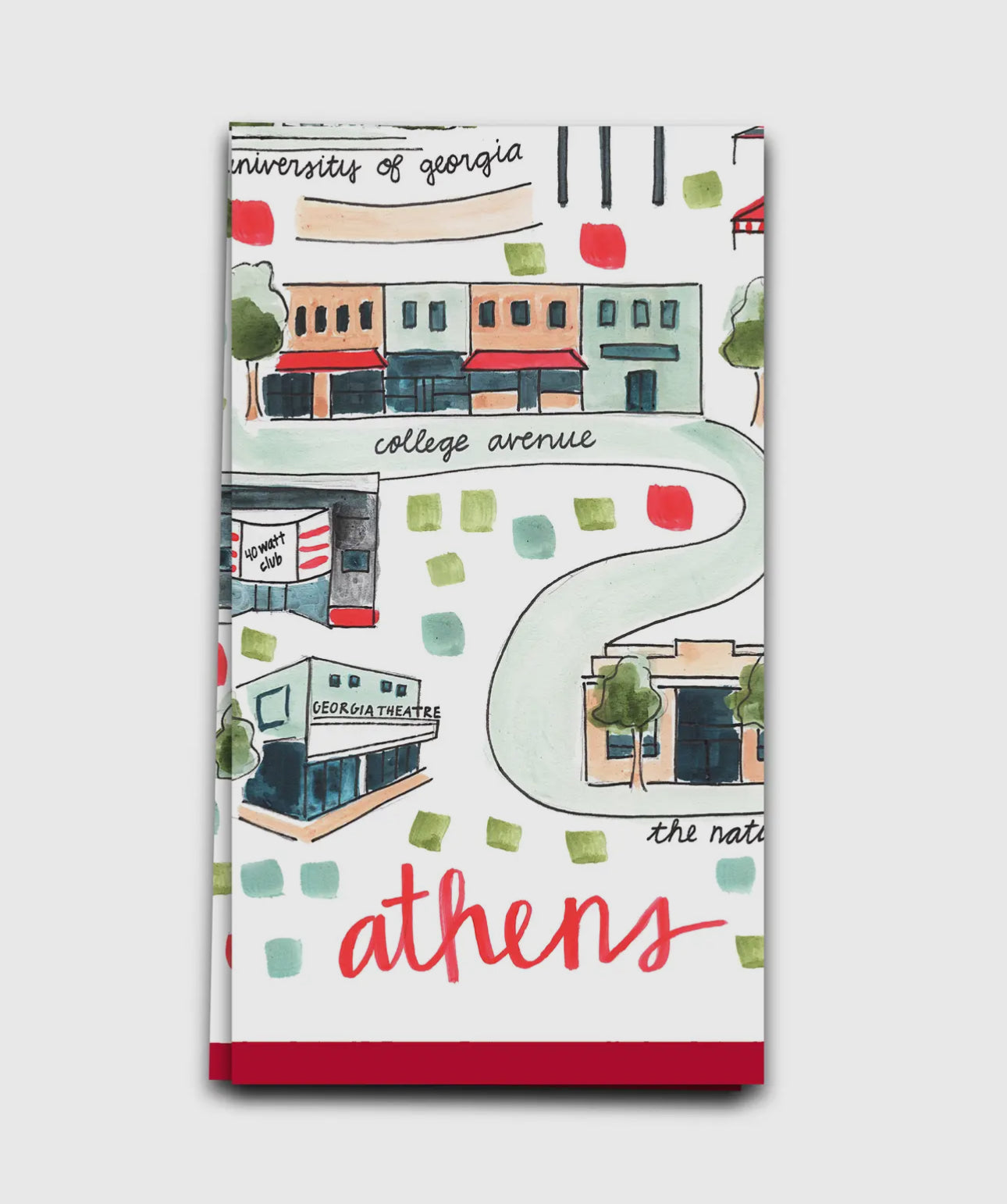 Tea towel double sided athens Ga