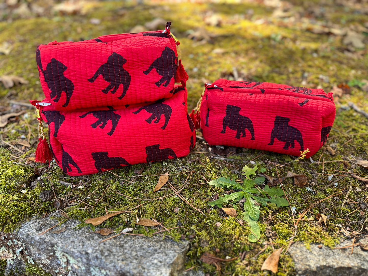Restocked! Exclusive pickled lemon cosmetic bags - 3 piece set