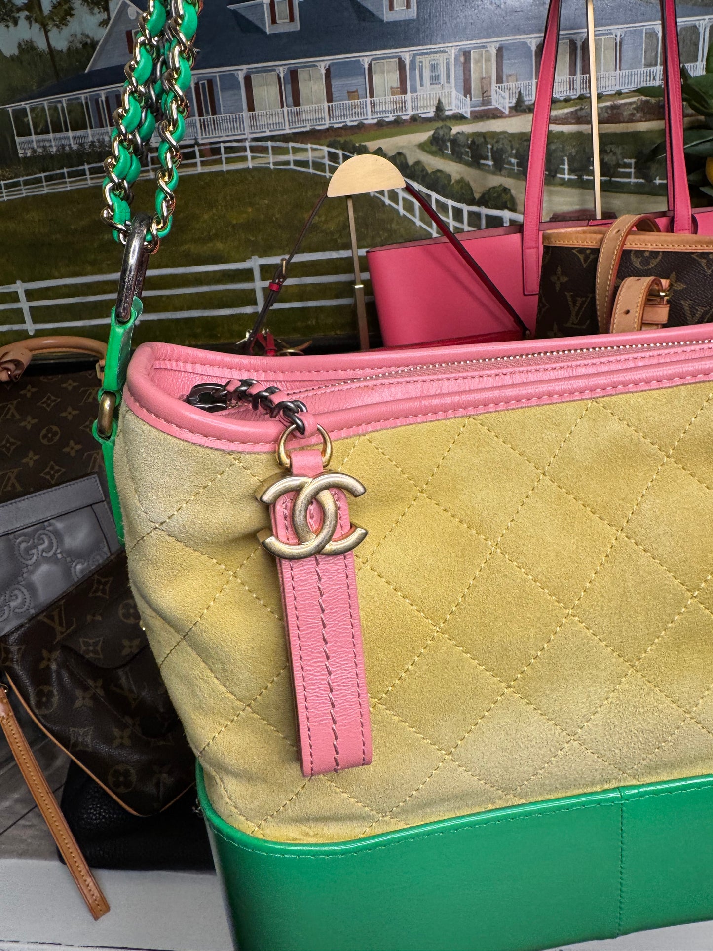 Chanel 2017 mini Gabrielle shoulder bag pre loved