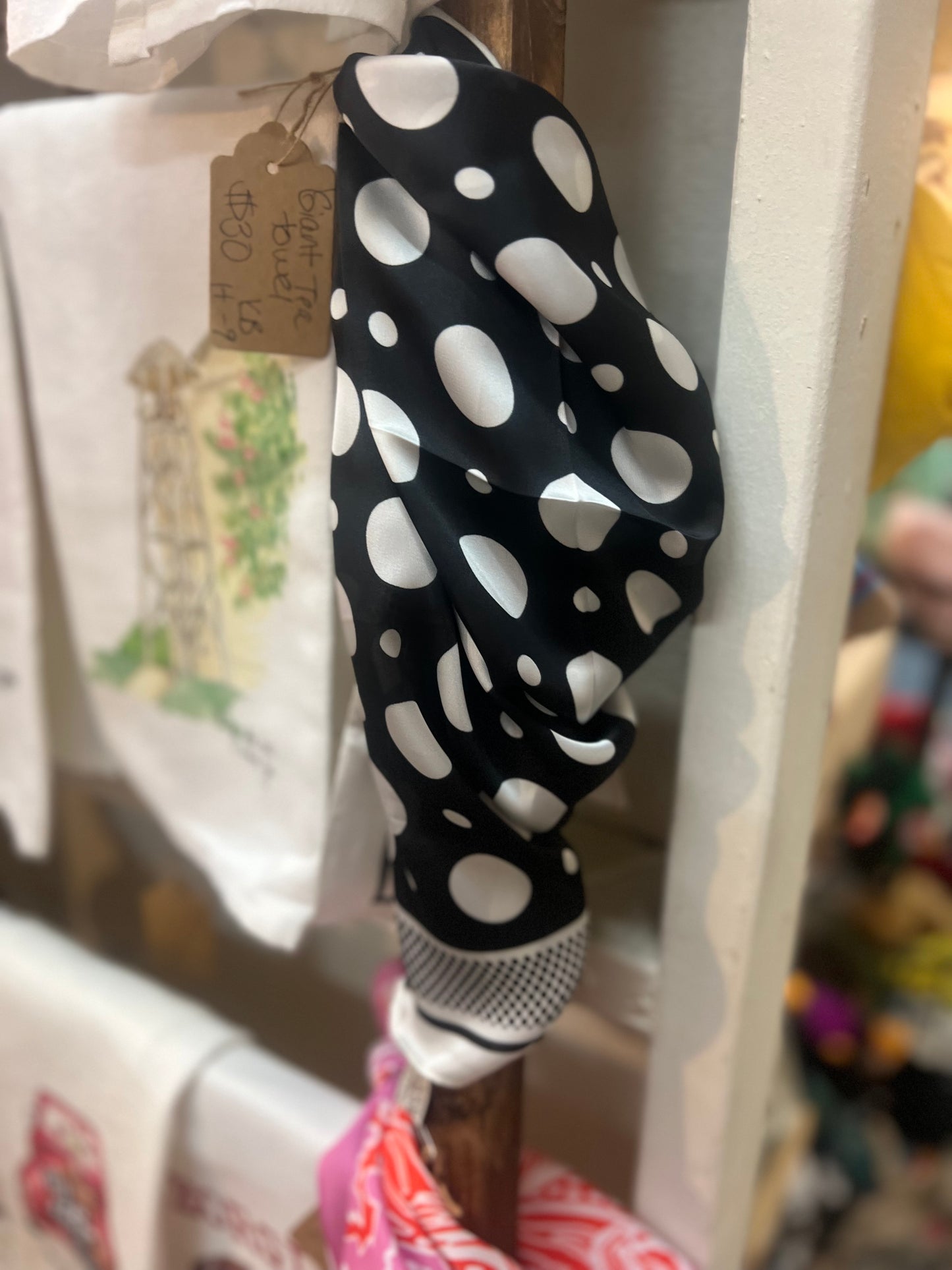 Black and white bandana