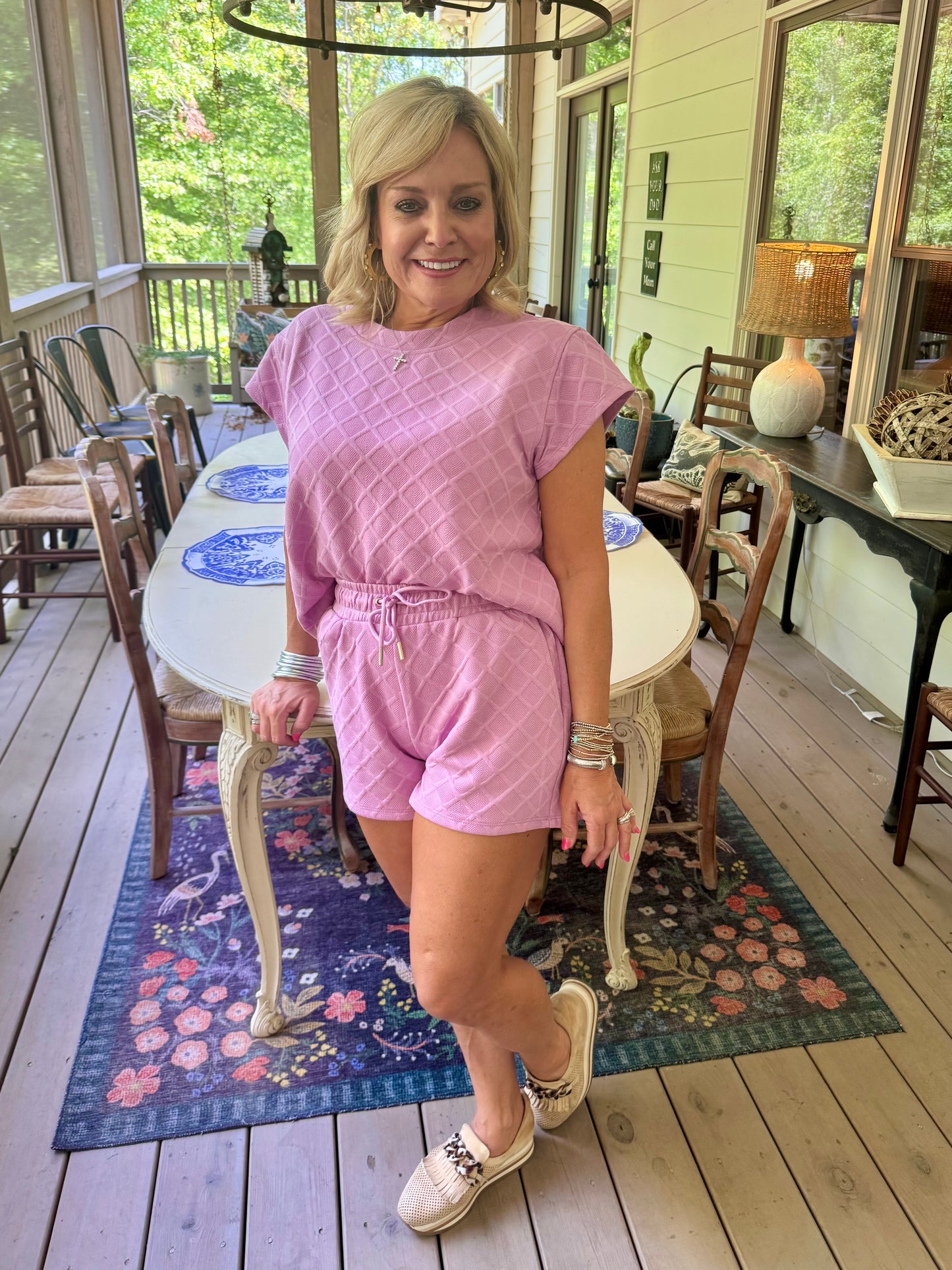 Lavender summer set jacquard super soft marked down