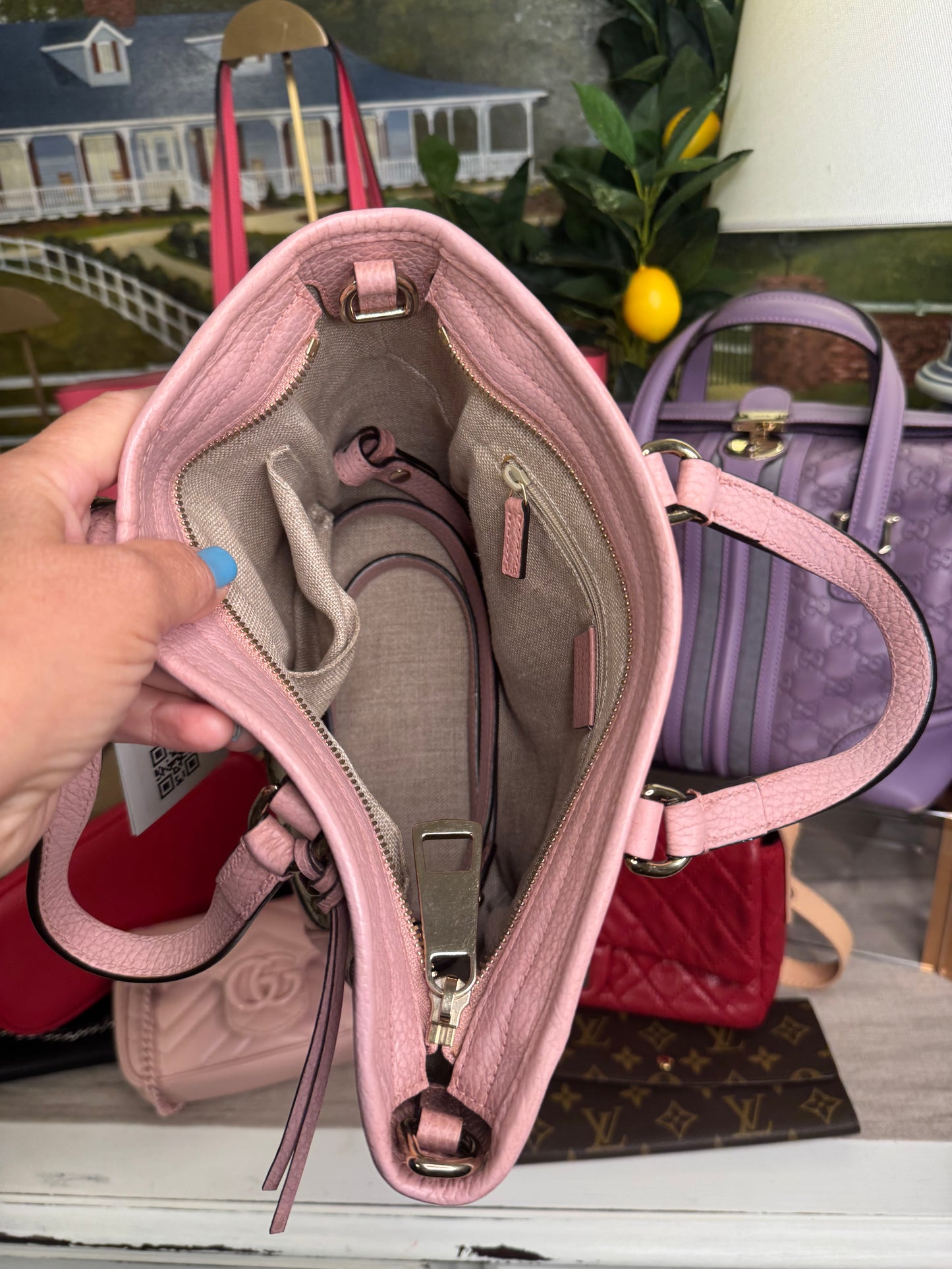 Gucci small Bree Tote, GG Canvas