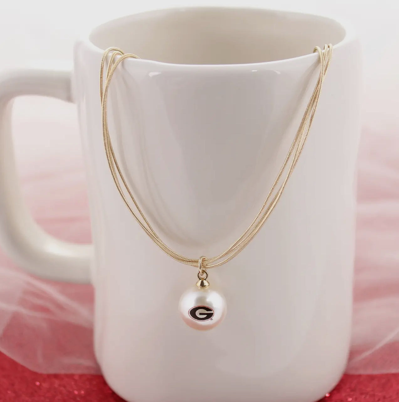 18” georgia gold and pearl necklace