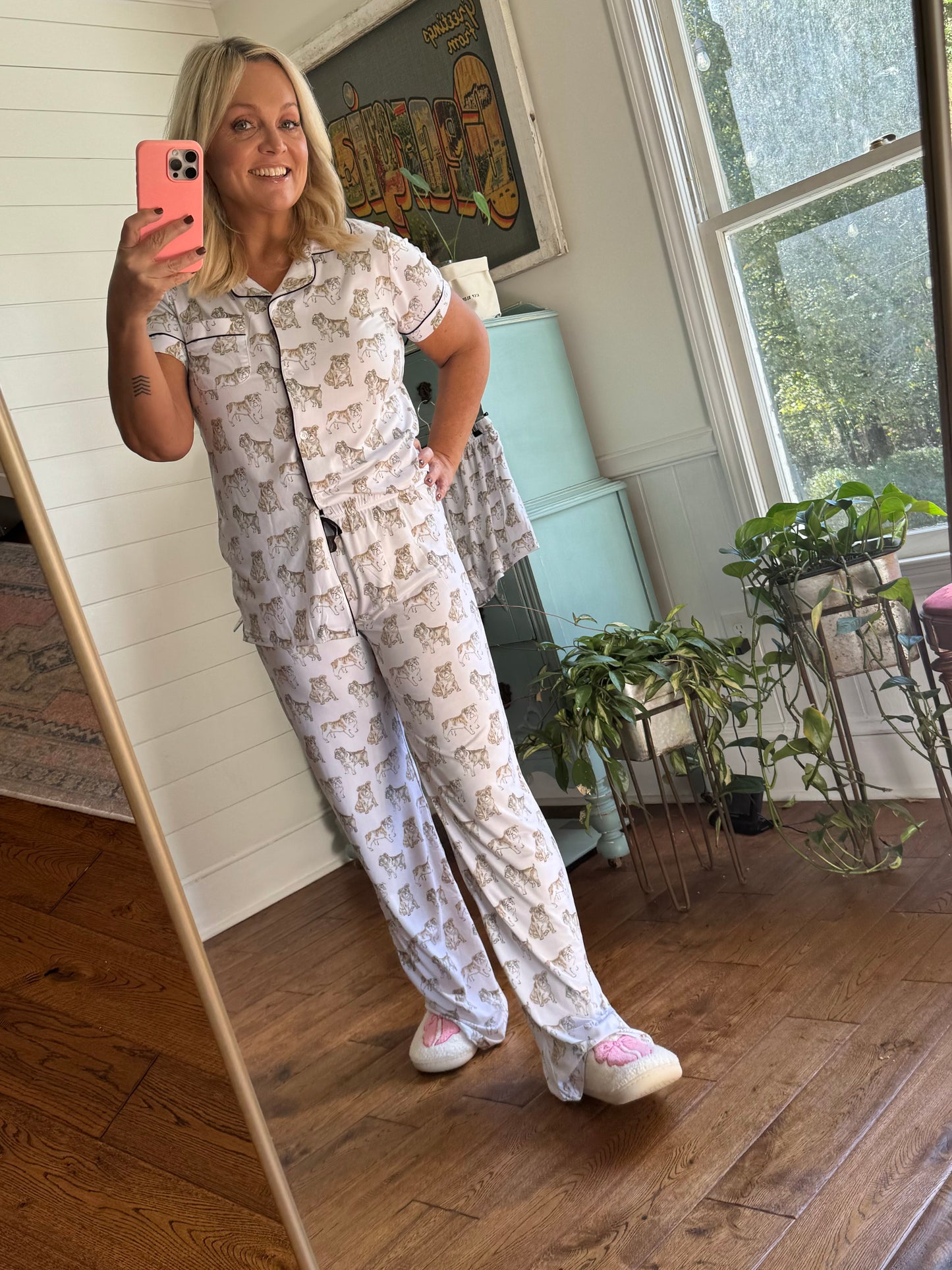 Pajama pants bulldog up to size XXL on sale! Marked down