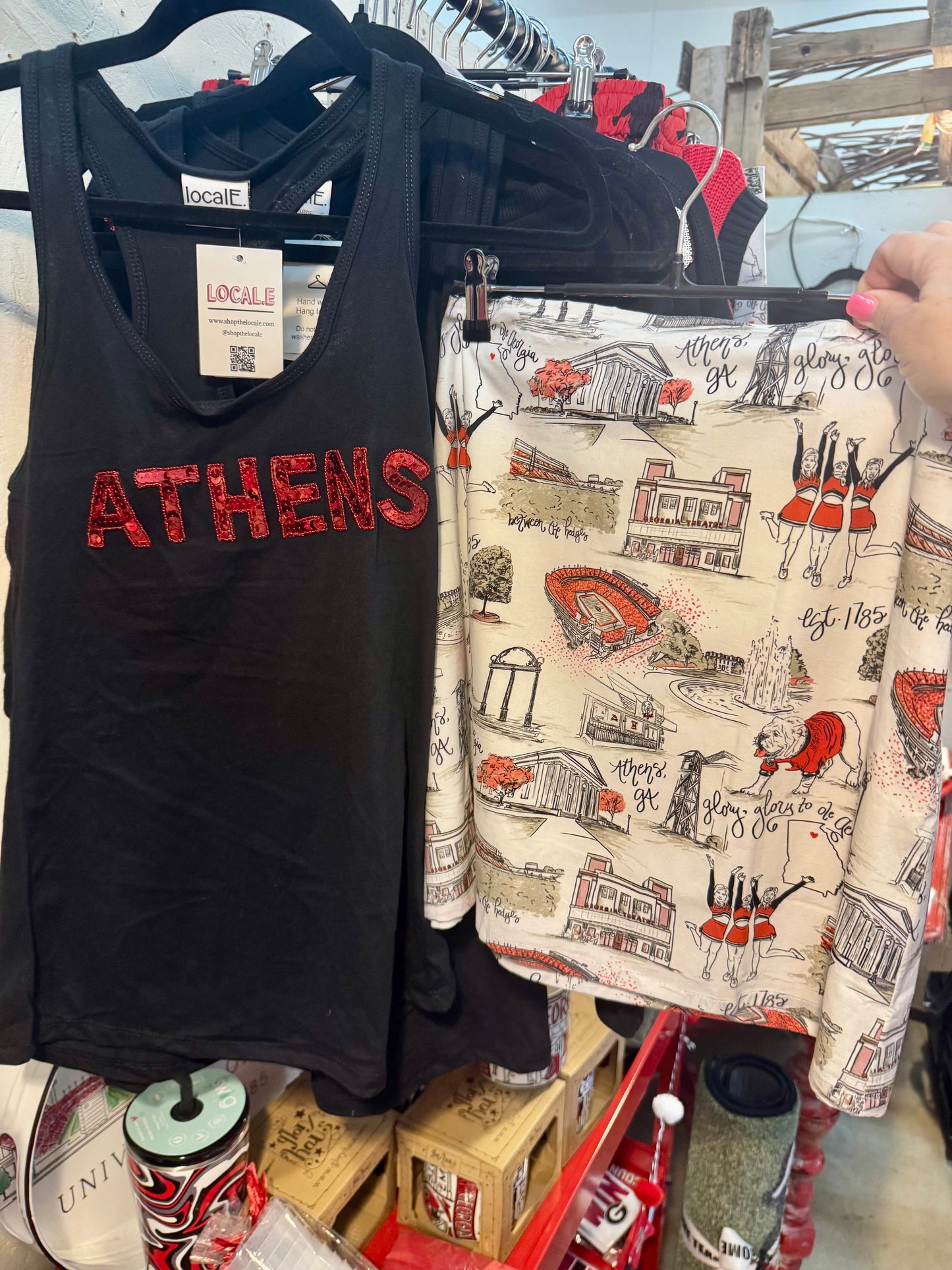 Black tank sequin athens marked down!