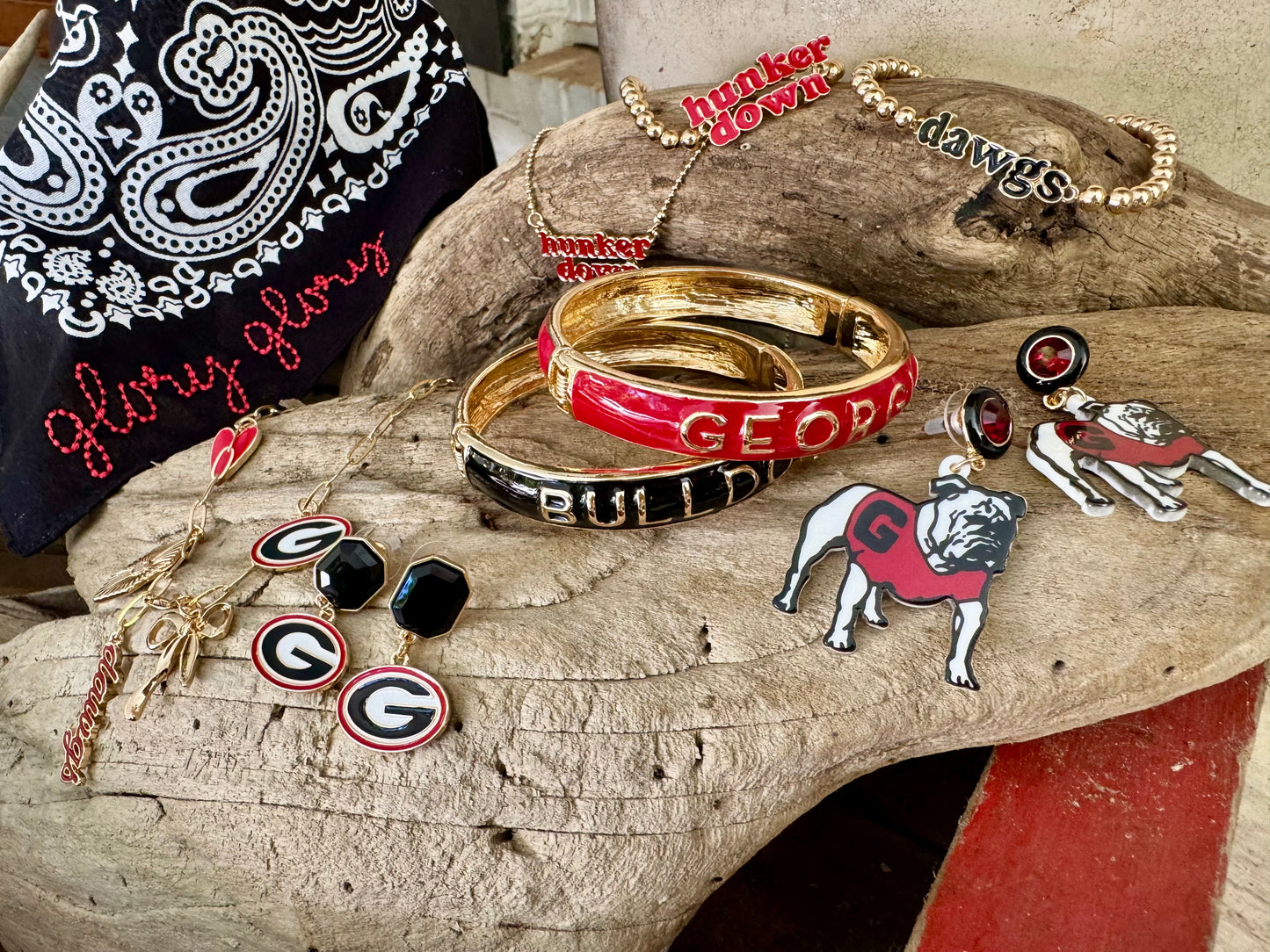 Black Bulldog bangle licensed cuff