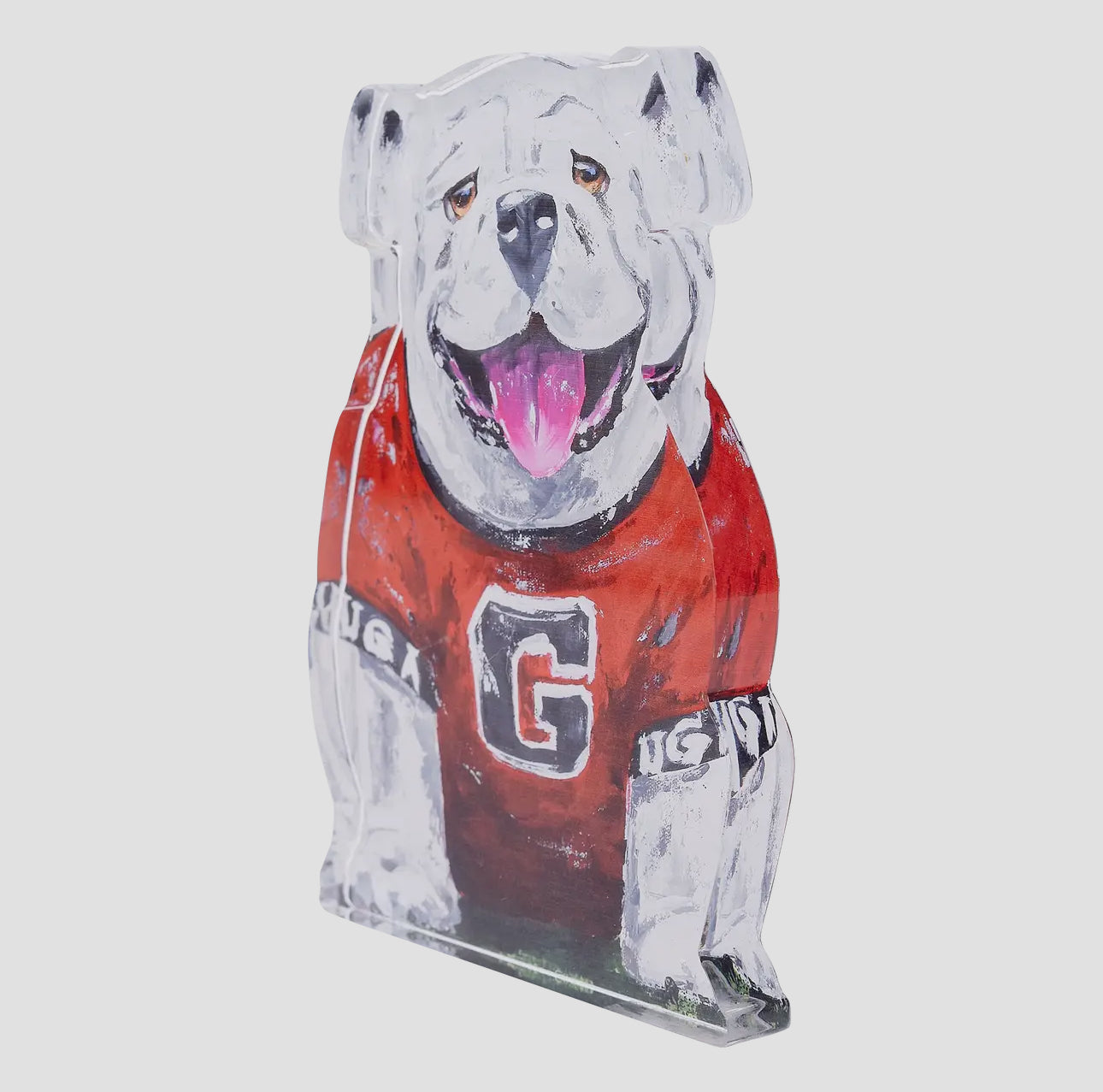 Acrylic block UGA bulldog licensed