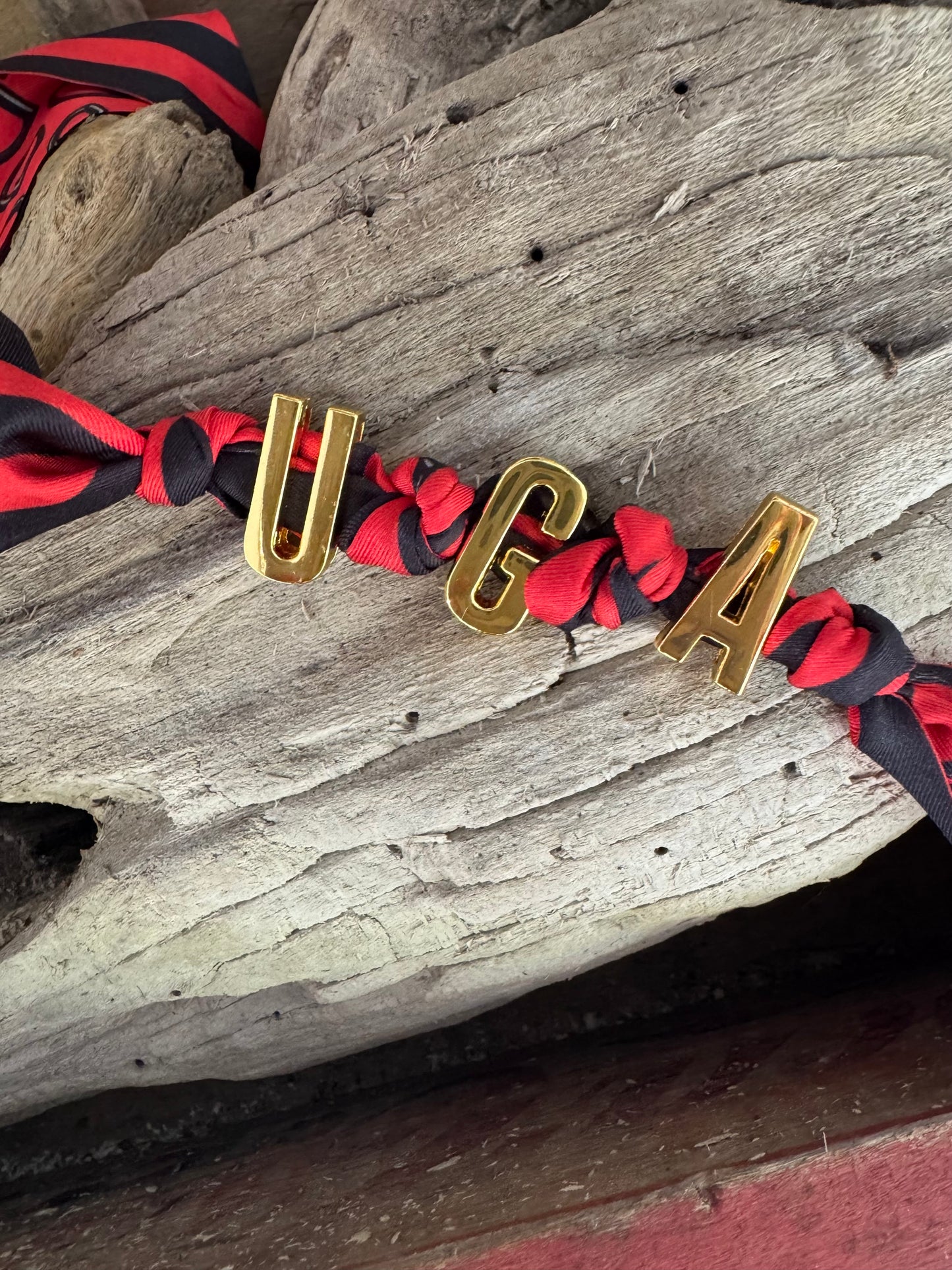 Twilly scarf necklace or bracelet with slide charms