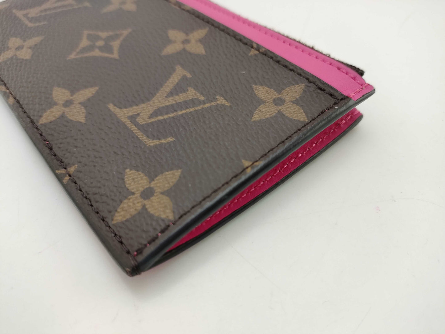 Pre loved Louis Vuitton monogram M81627 Macassar coin card holder Pink