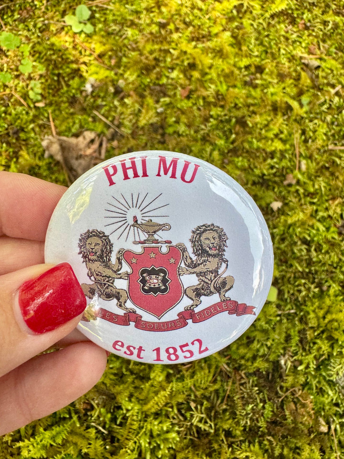 Phi Mu game day pins
