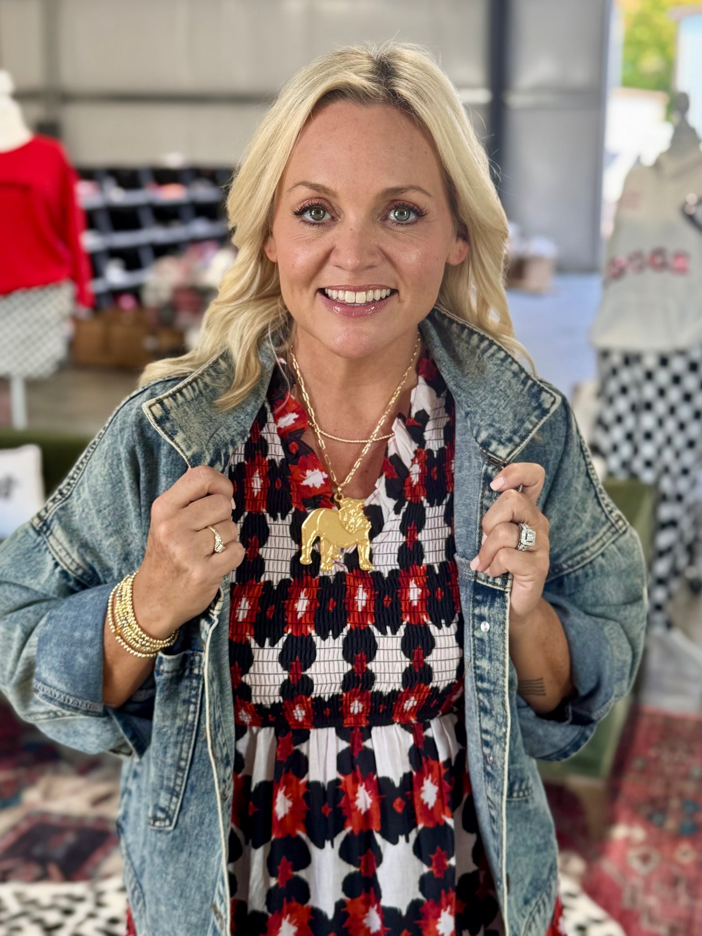 Lisi lerch large bulldog necklace