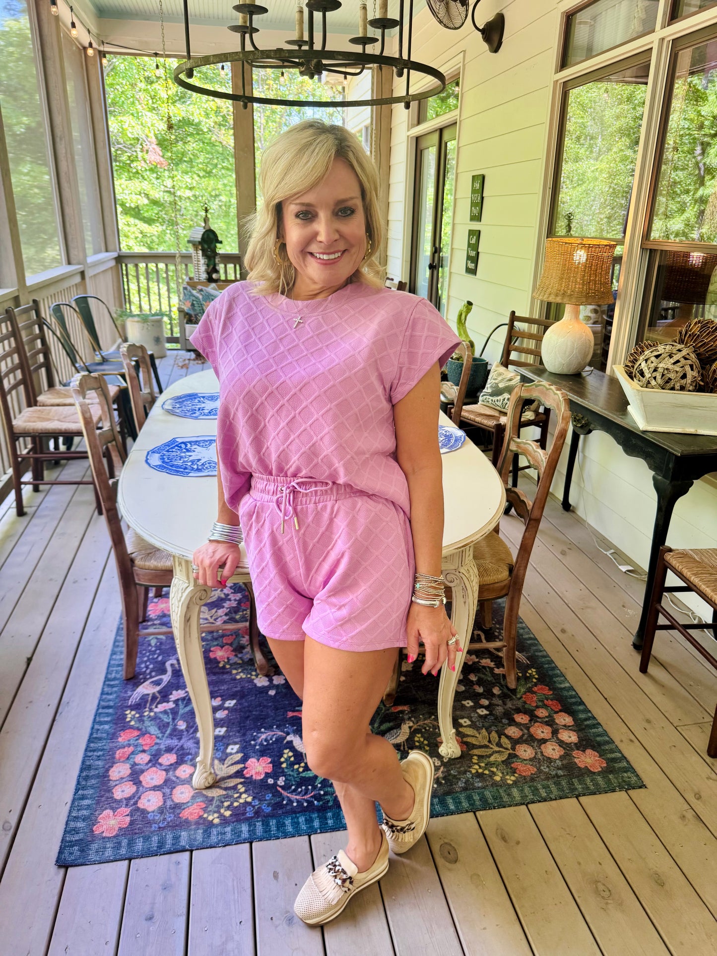 Lavender summer set jacquard super soft marked down