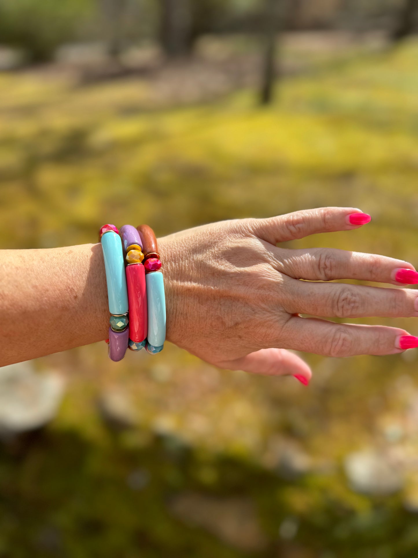 tube bracelet elastic warehouse sale fun colors