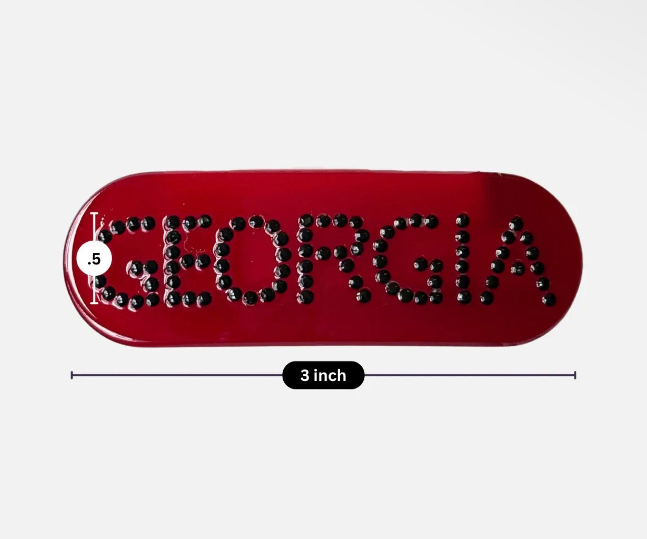 Georgia rhinestone barrette