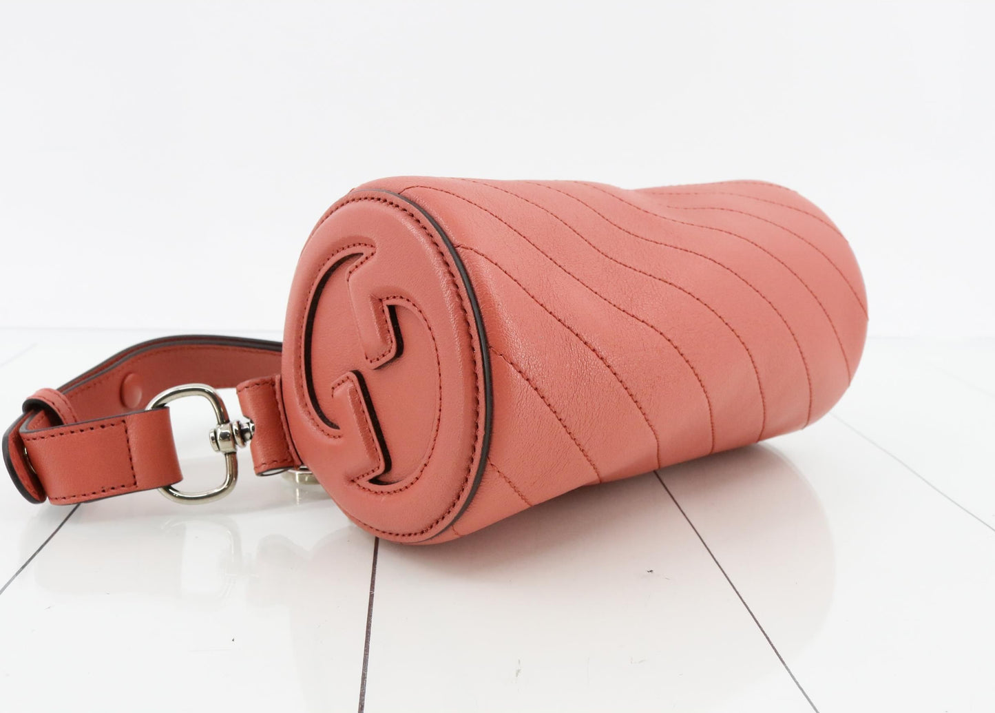 Gucci Blondi one shoulder pink bag with dust bag pre loved