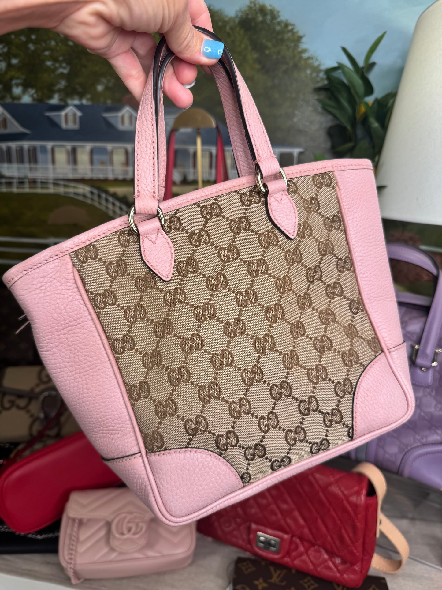 Gucci small Bree Tote, GG Canvas
