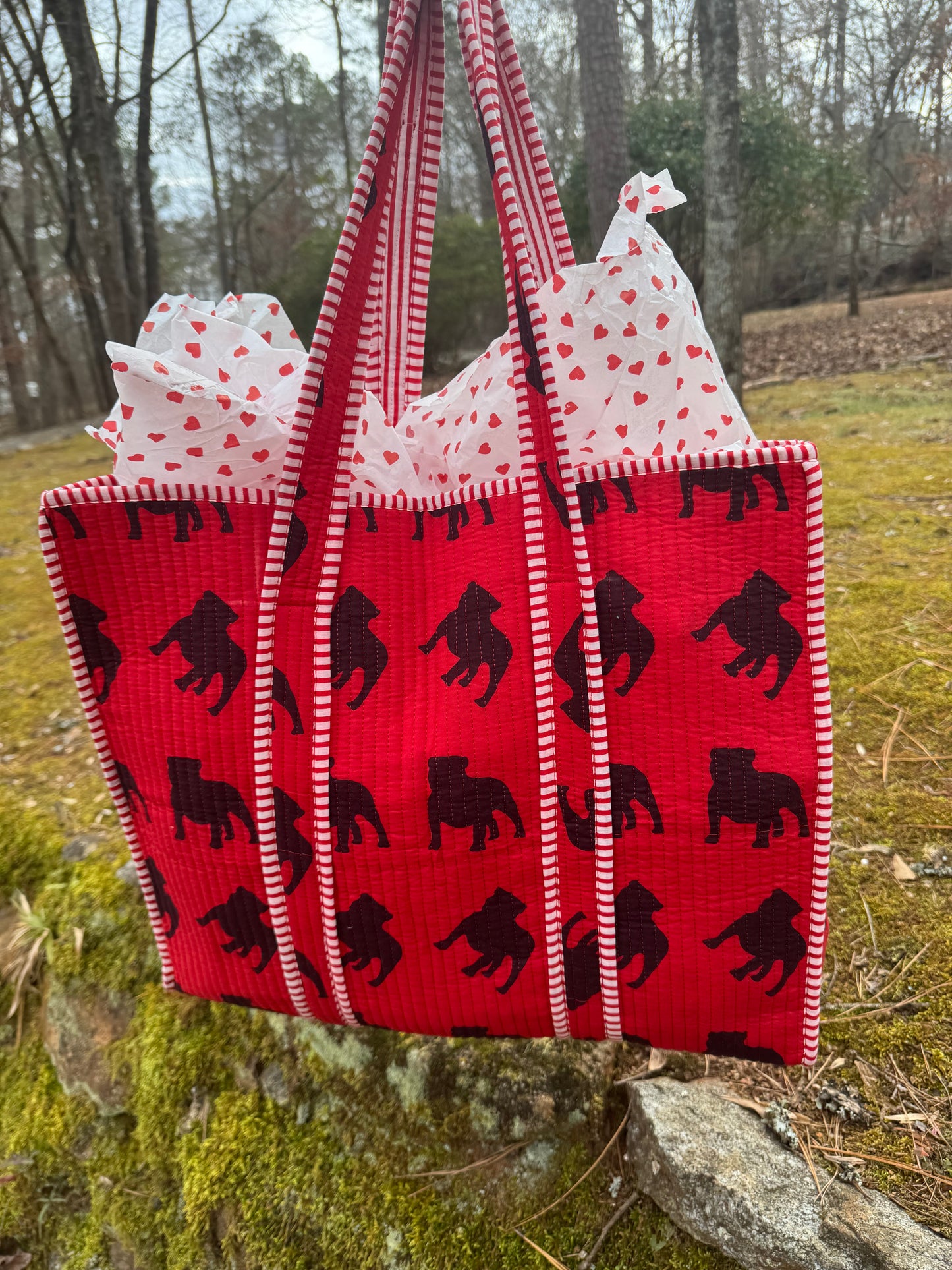“The Pickled Lemon exclusive” quilted cotton Tote bag Reversible!