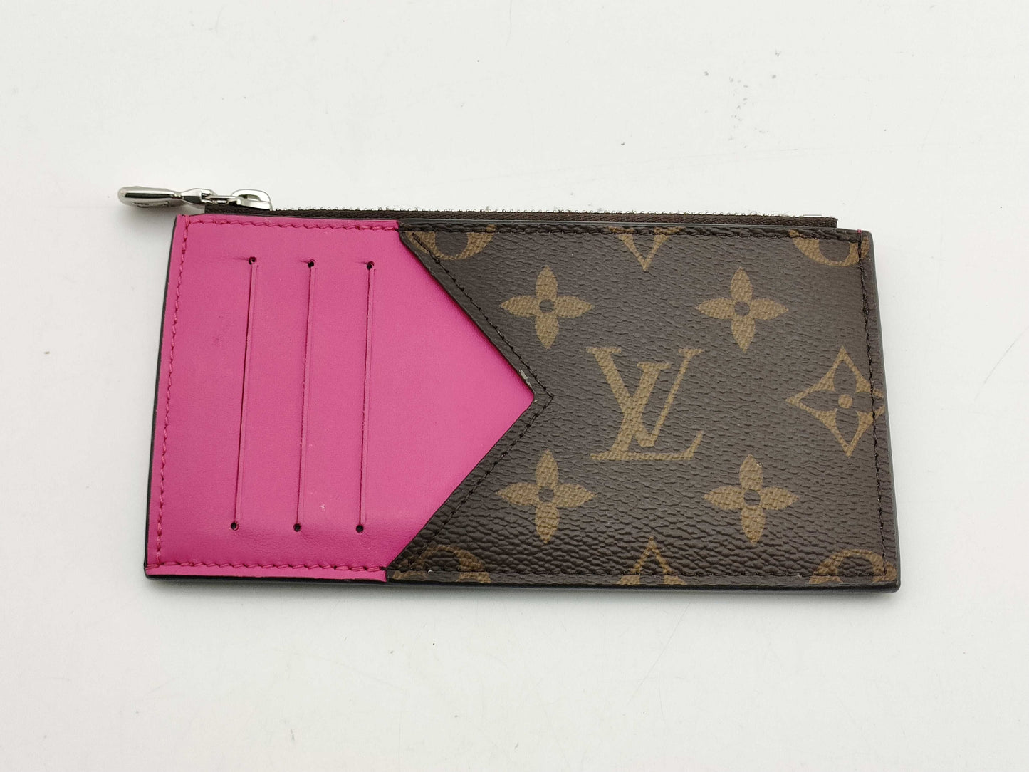 Pre loved Louis Vuitton monogram M81627 Macassar coin card holder Pink