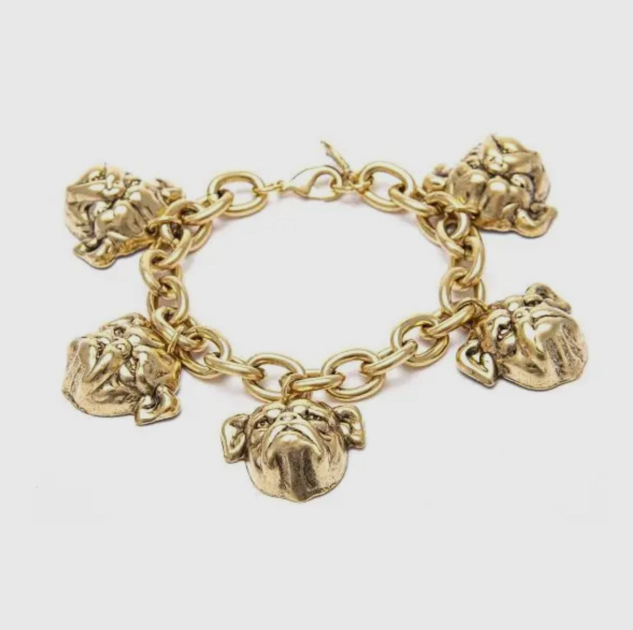 Chain bulldog bracelet by yochi brand