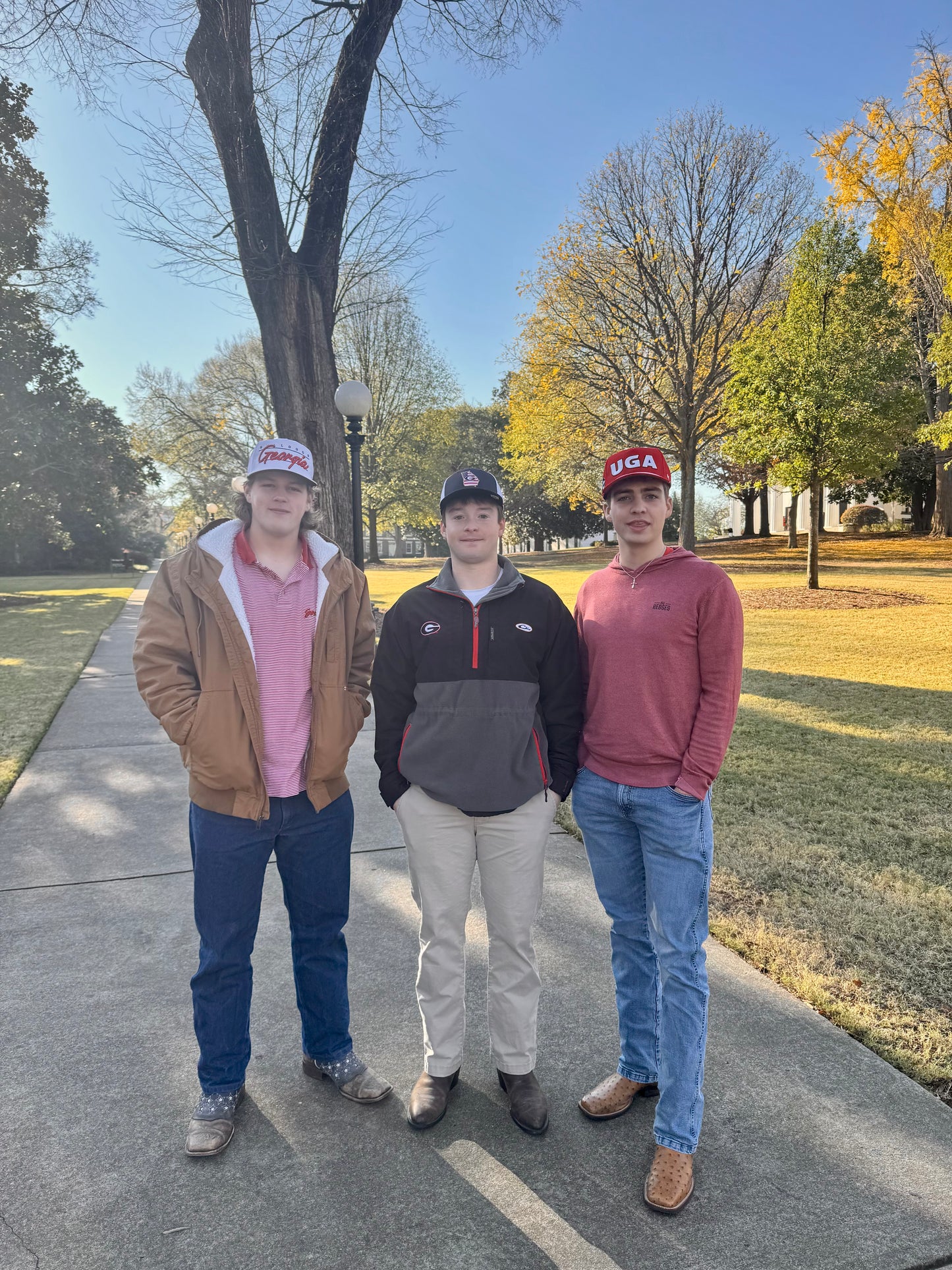 Embroidered georgia hat licensed