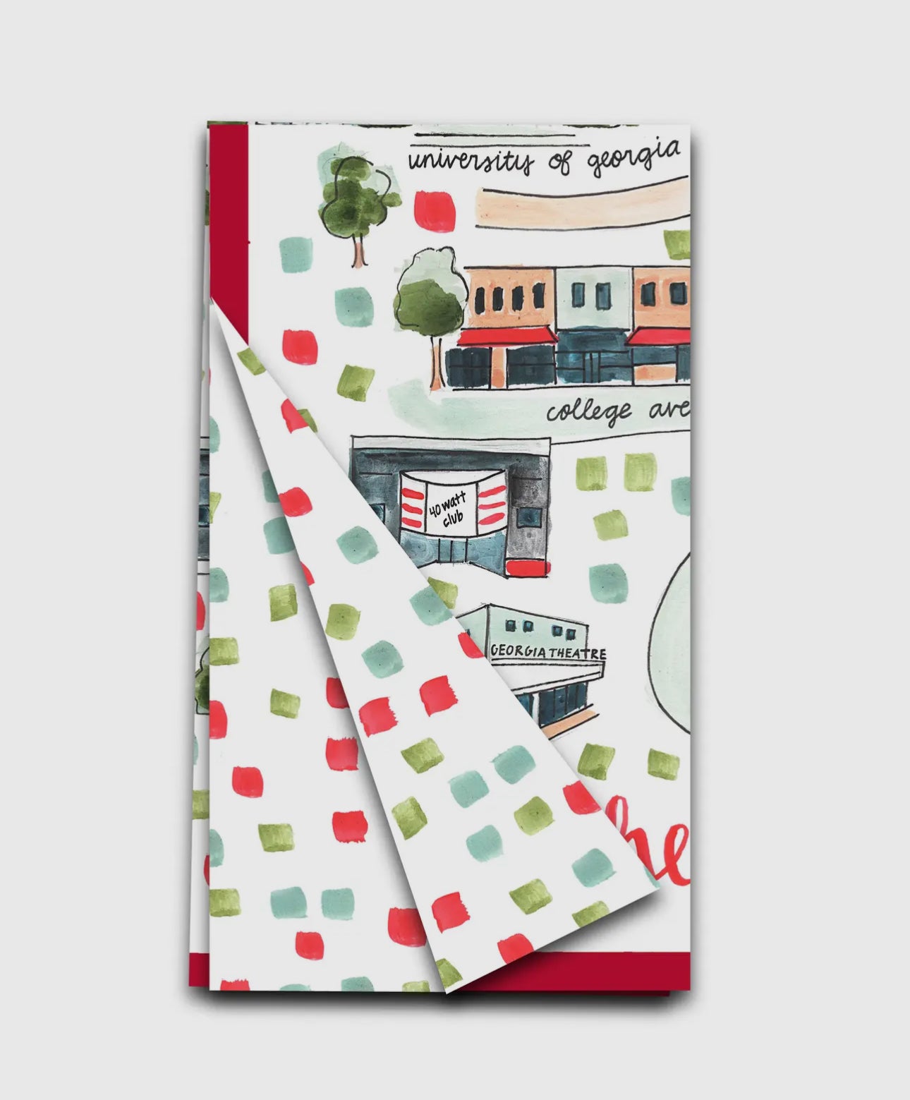 Tea towel double sided athens Ga
