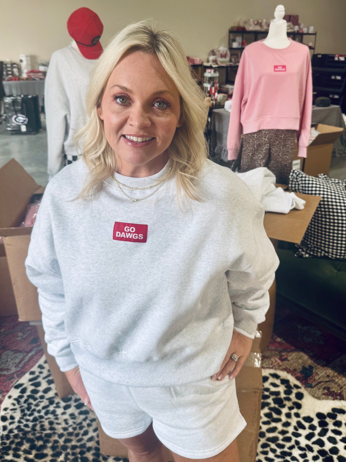 Dawgs sweatshirt licensed oversized gray