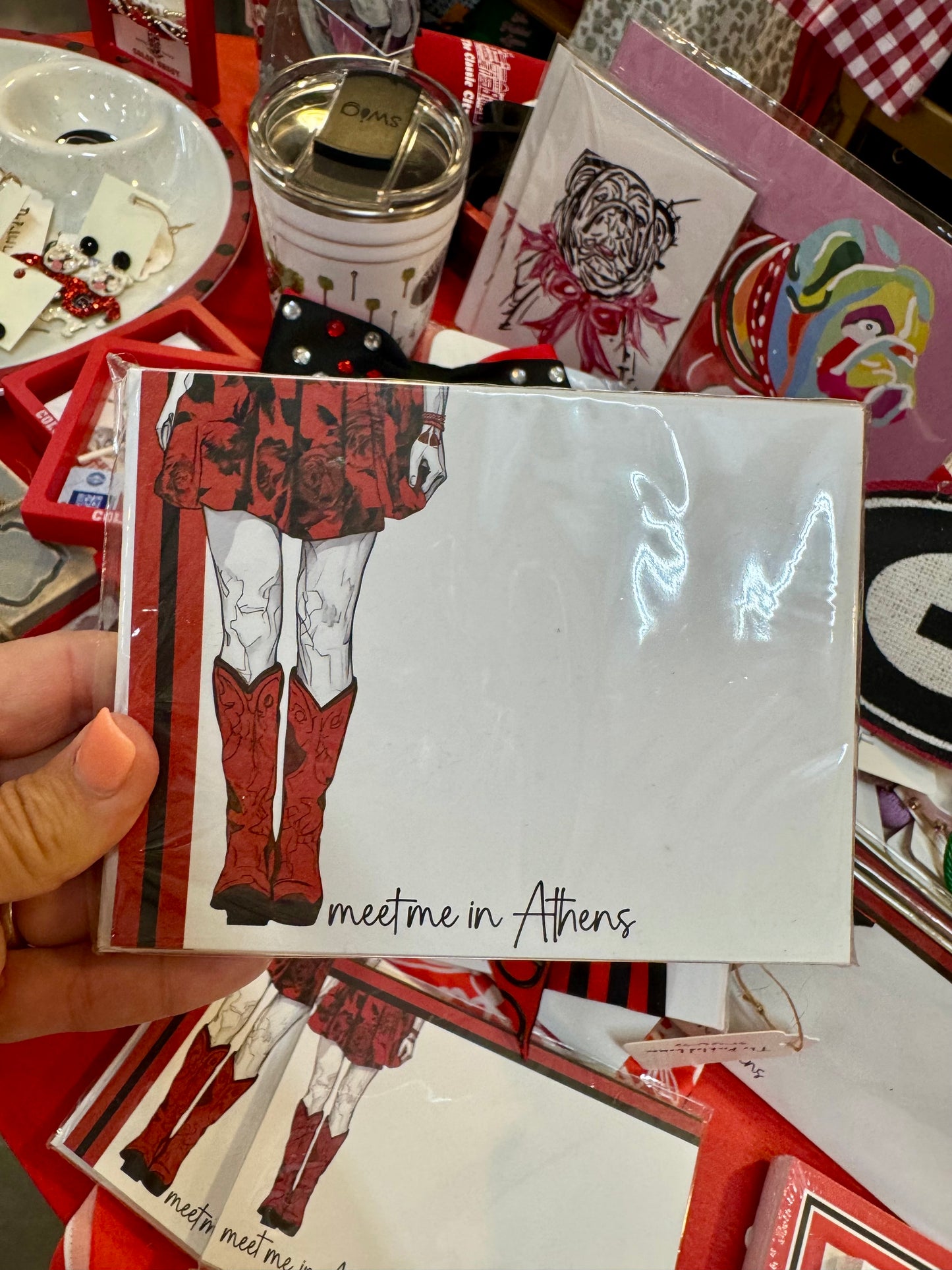 Set of 10 notecards and envelopes meet me in Athens