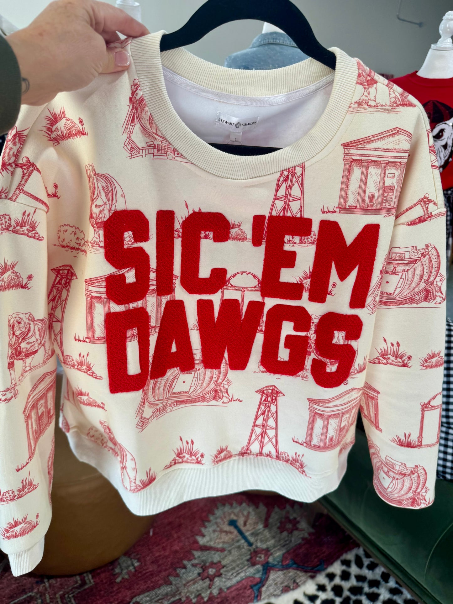 Toile sweatshirt licensed sic em