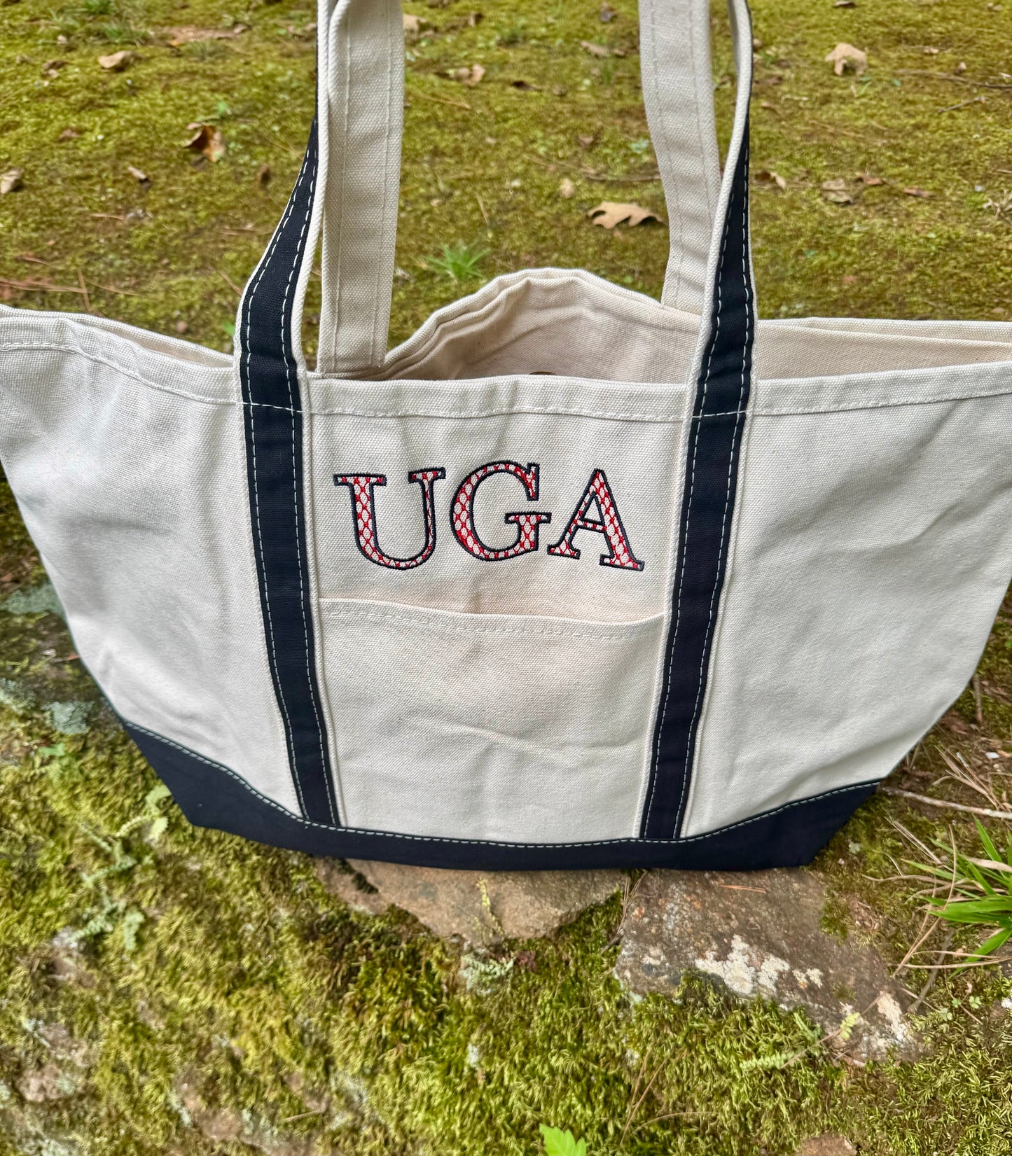 Canvas boat tote extra large