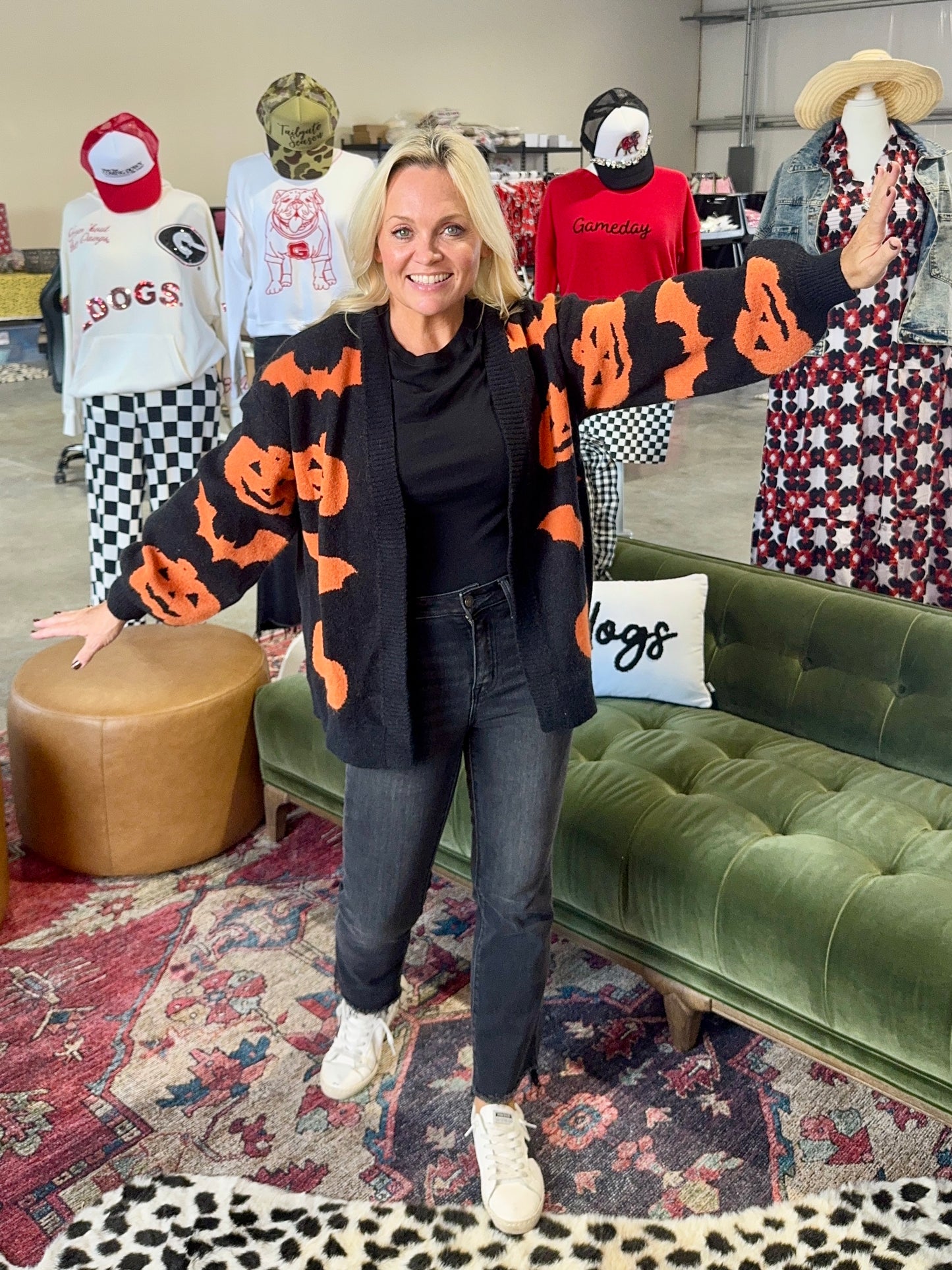 Halloween cardigan oversized
